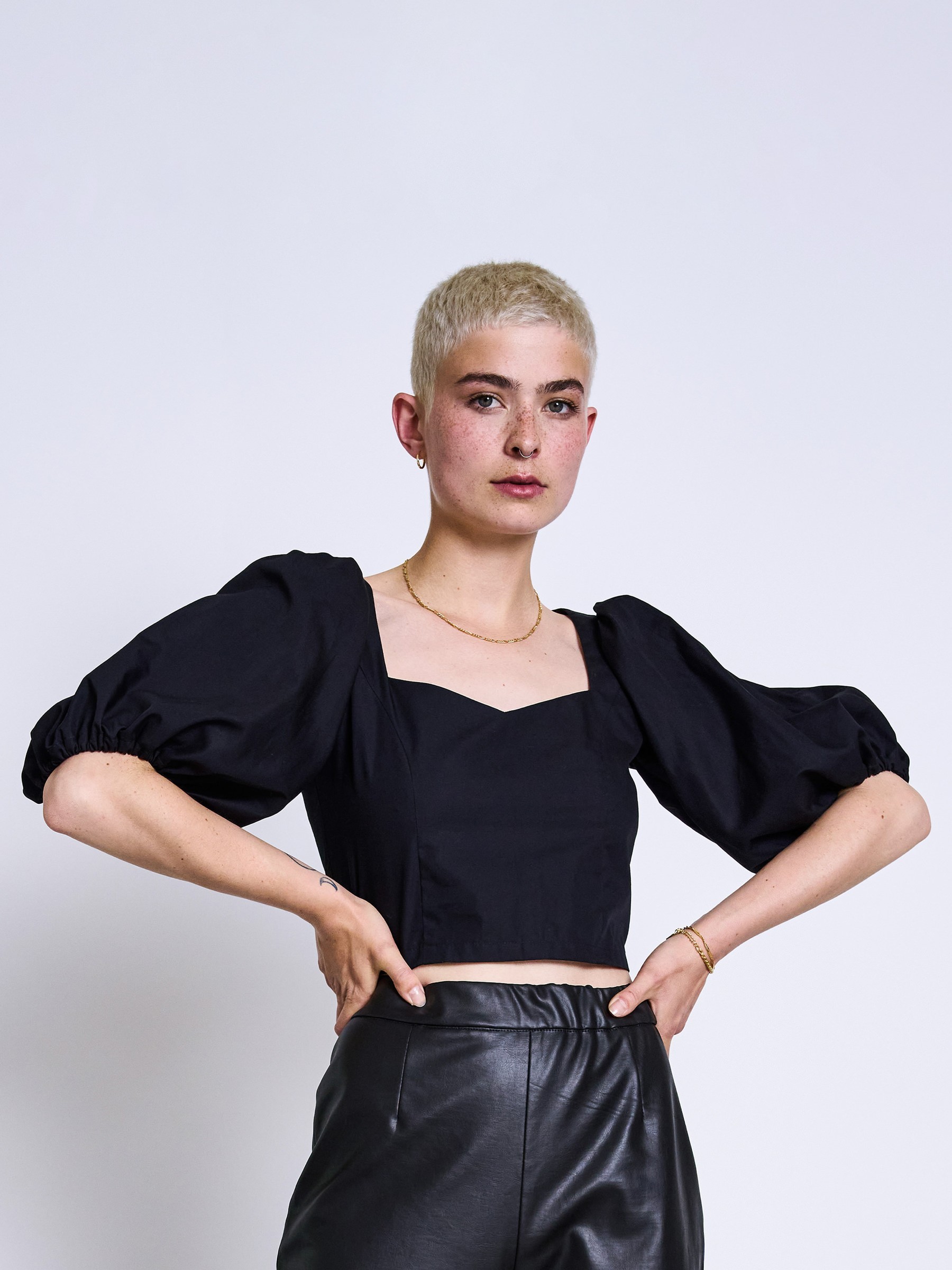 Bluse Madalena Blouse black Jan 'n June