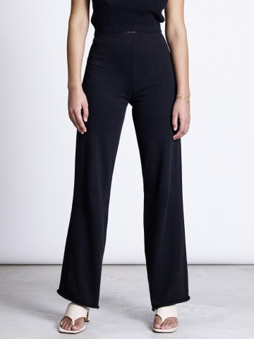 Hose Wide Knit Pants Ana black Jan 'n June