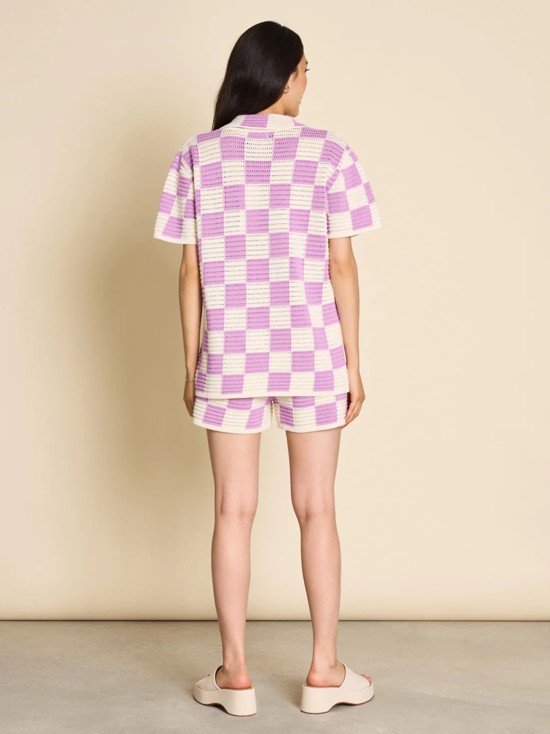 Bluse Blouse Leyre orchid checked Jan 'n June
