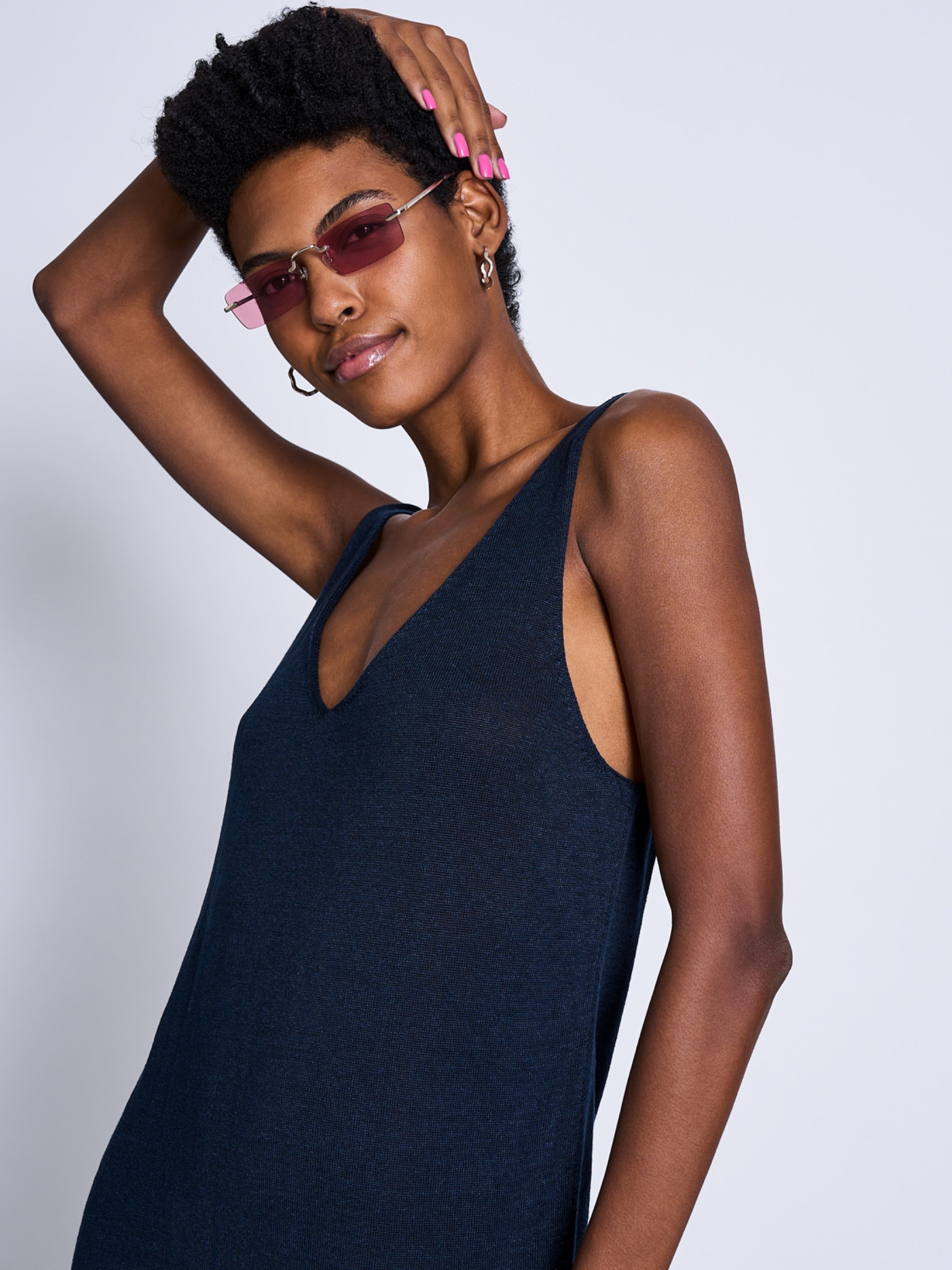 Kleid Knit Dress Kasilda dark denim Jan 'n June