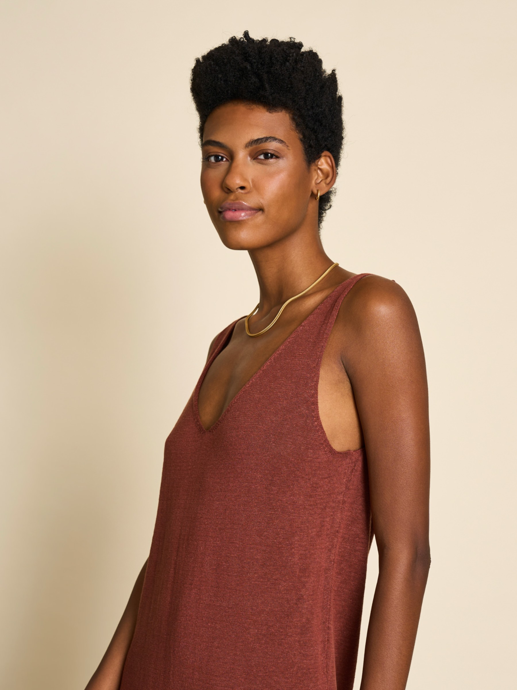 Kleid Knit Dress Kasilda marsala Jan 'n June