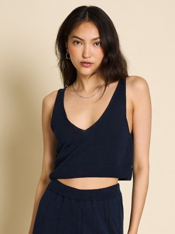 Knit Top Jimena dark denim Jan 'n June