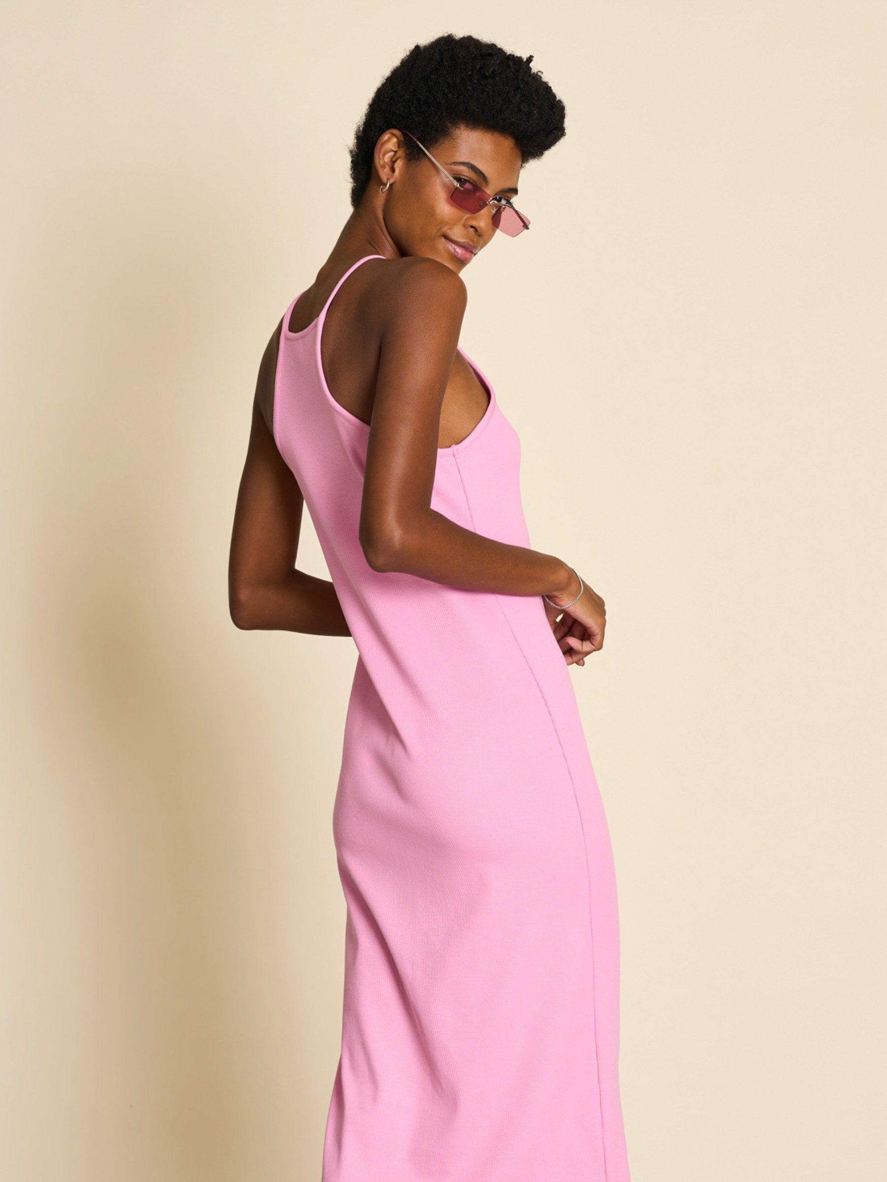 Kleid Midi Dress Elita mauve Jan 'n June