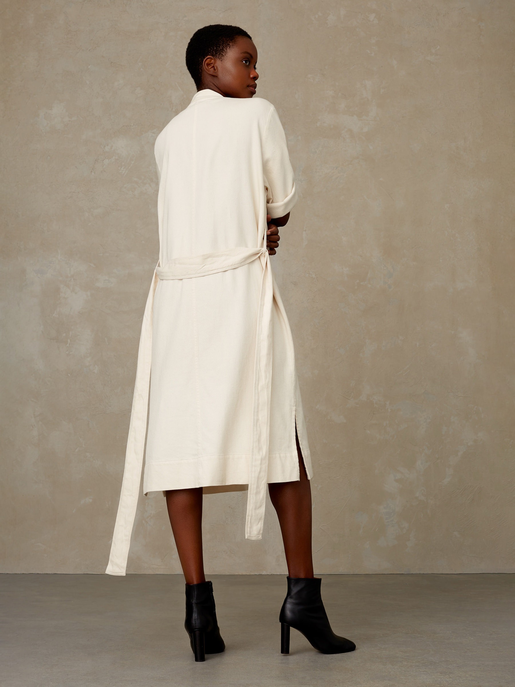 Kleid Caledonia ecru Kings of Indigo – K.O.I.