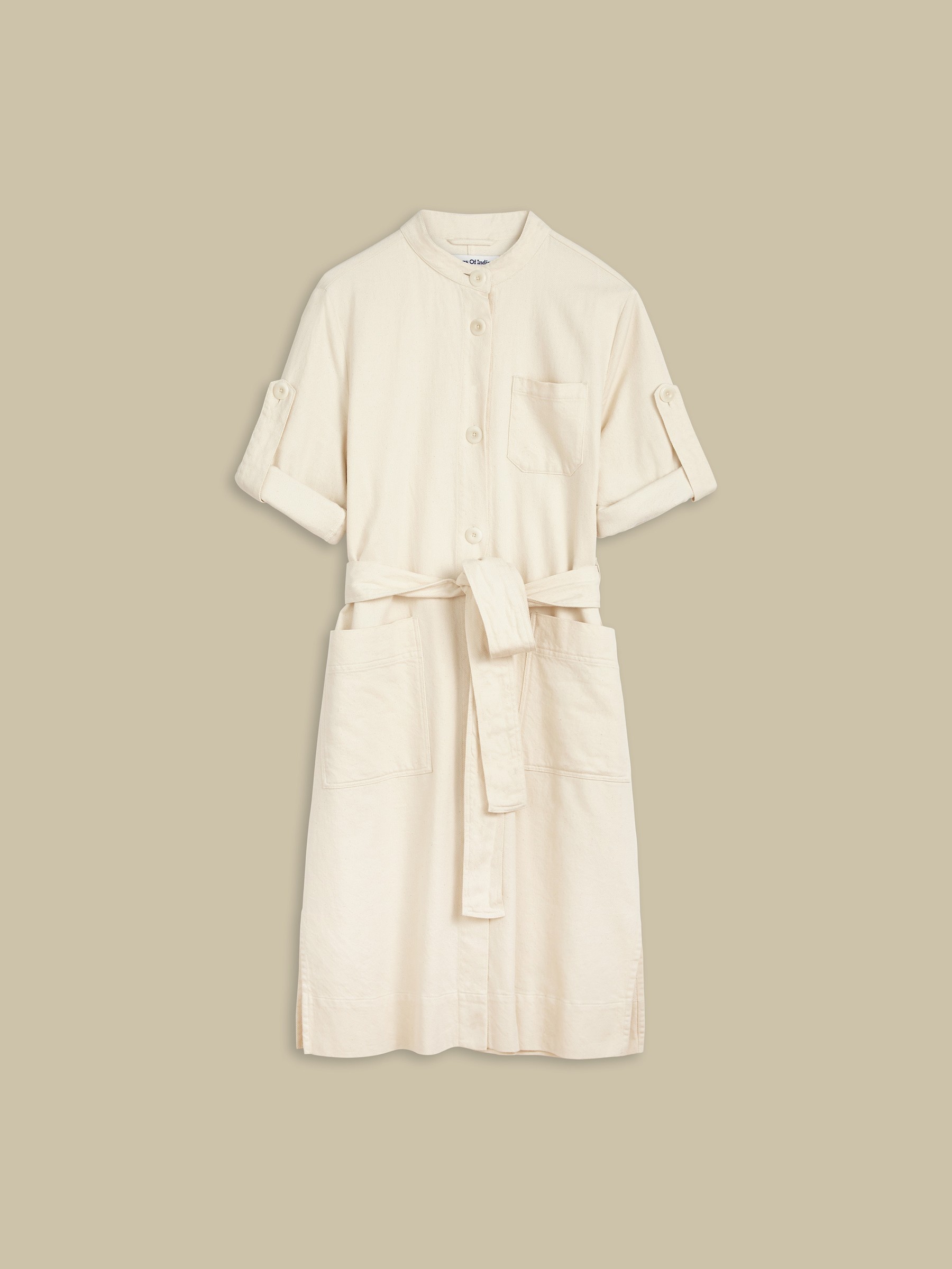 Kleid Caledonia ecru Kings of Indigo – K.O.I.