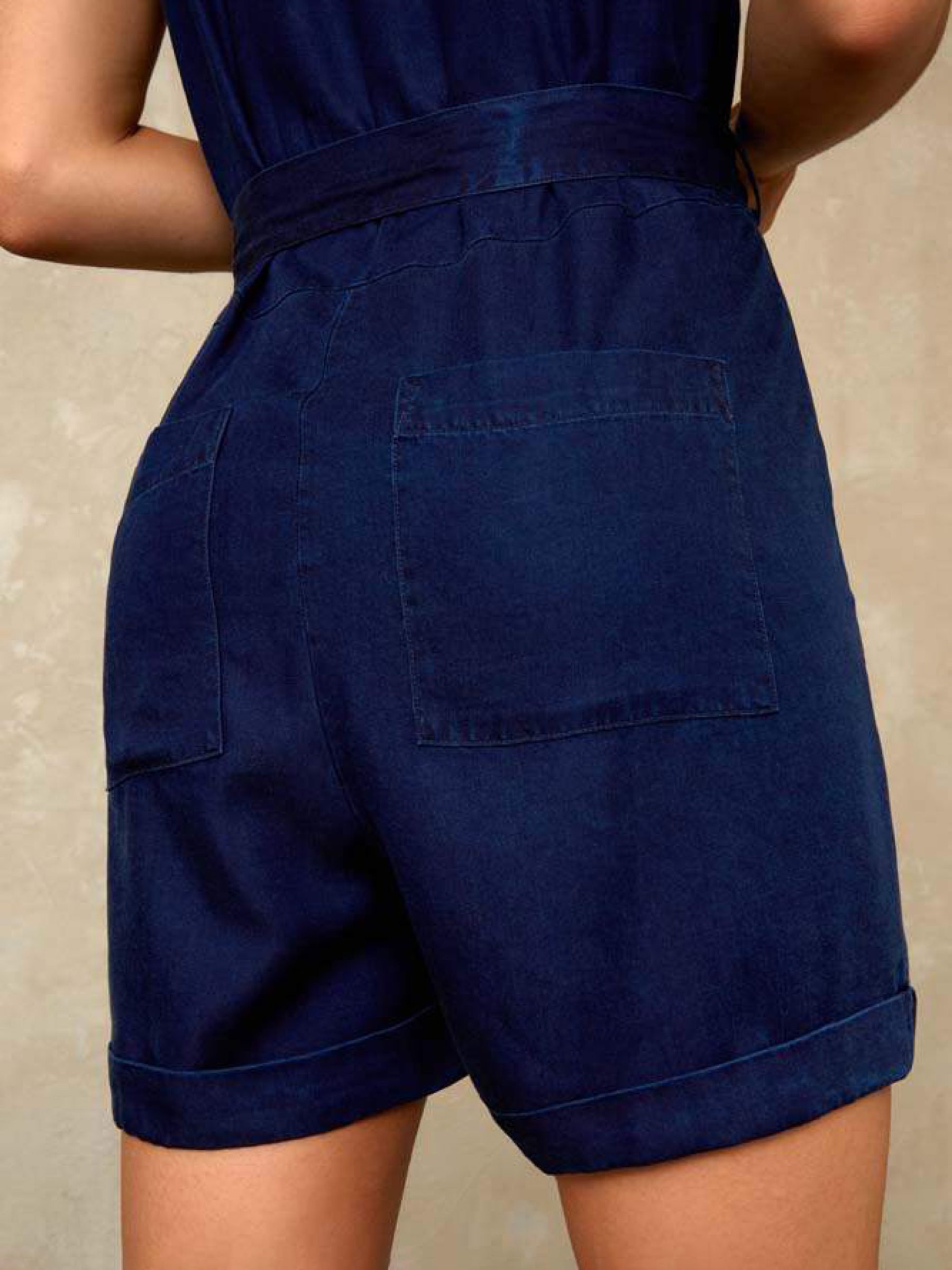 Jumpsuit Louise Playsuit blue blue tencel Kings of Indigo – K.O.I.