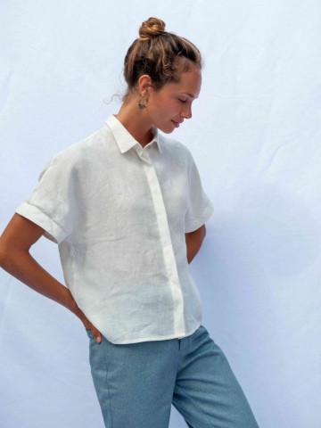 Bluse Tona Blouse ecru Jungle Folk