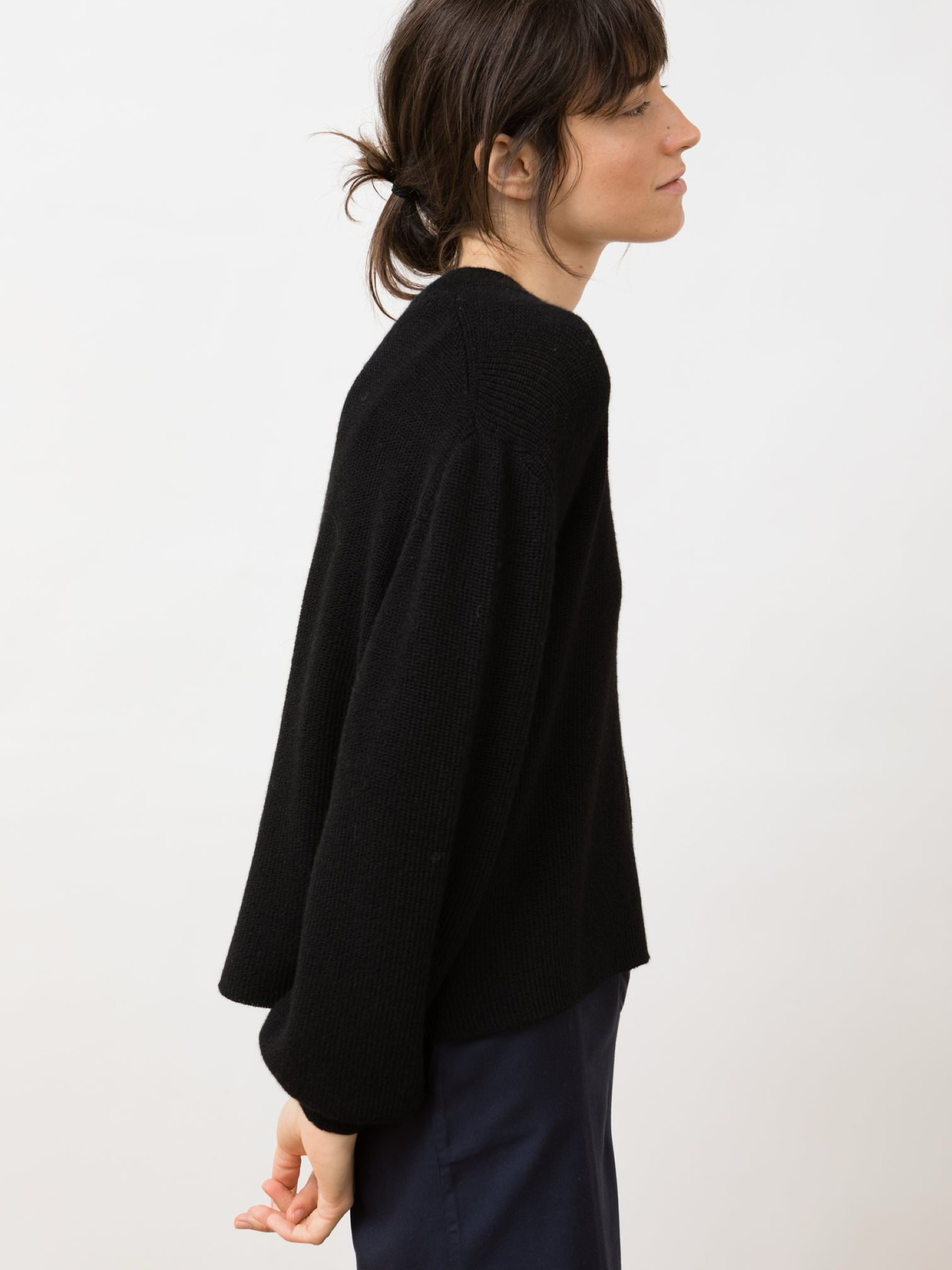 Pullover Helo Crop Sweater black Jungle Folk