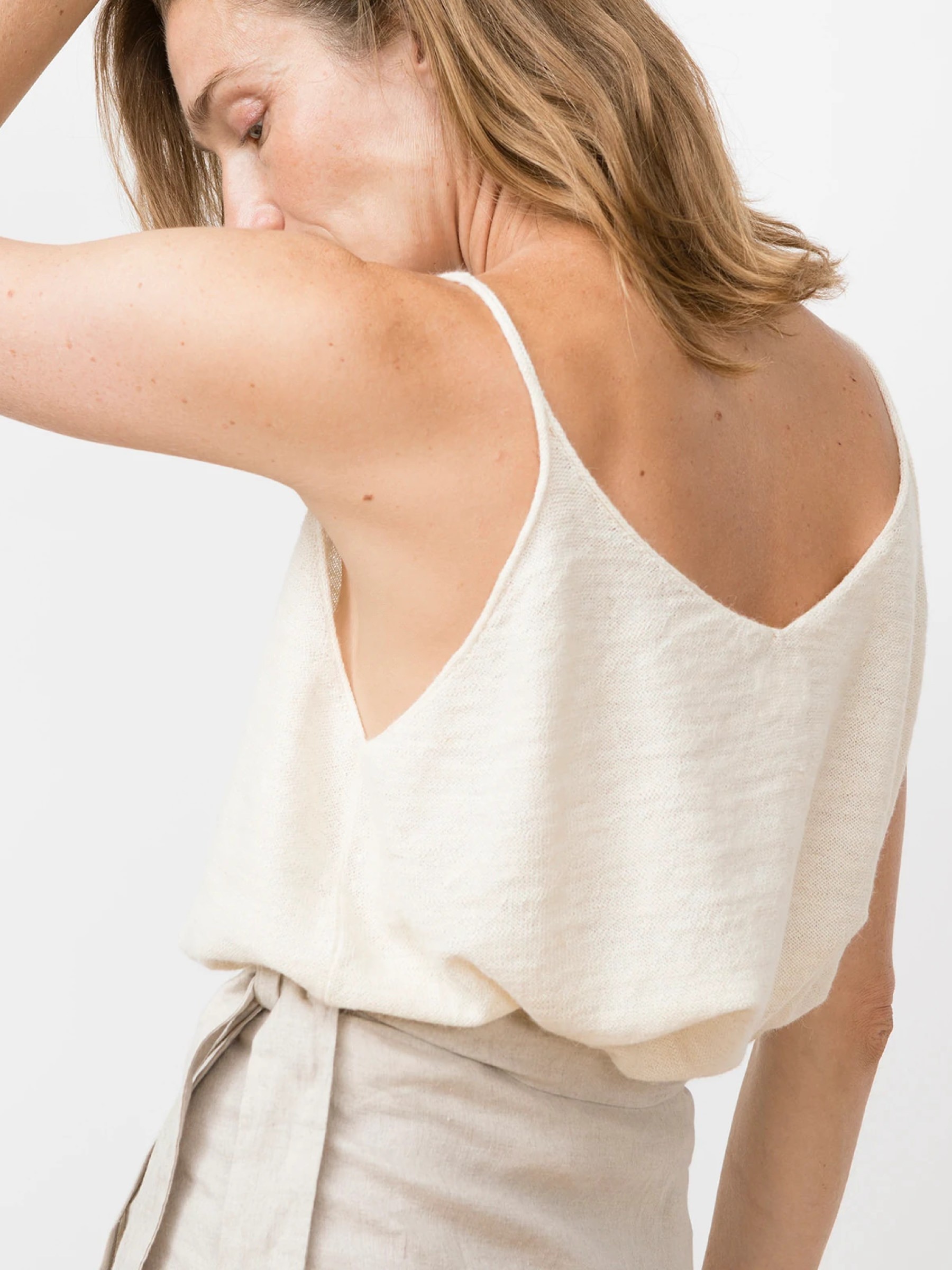 Knit Top Agnes ivory Jungle Folk