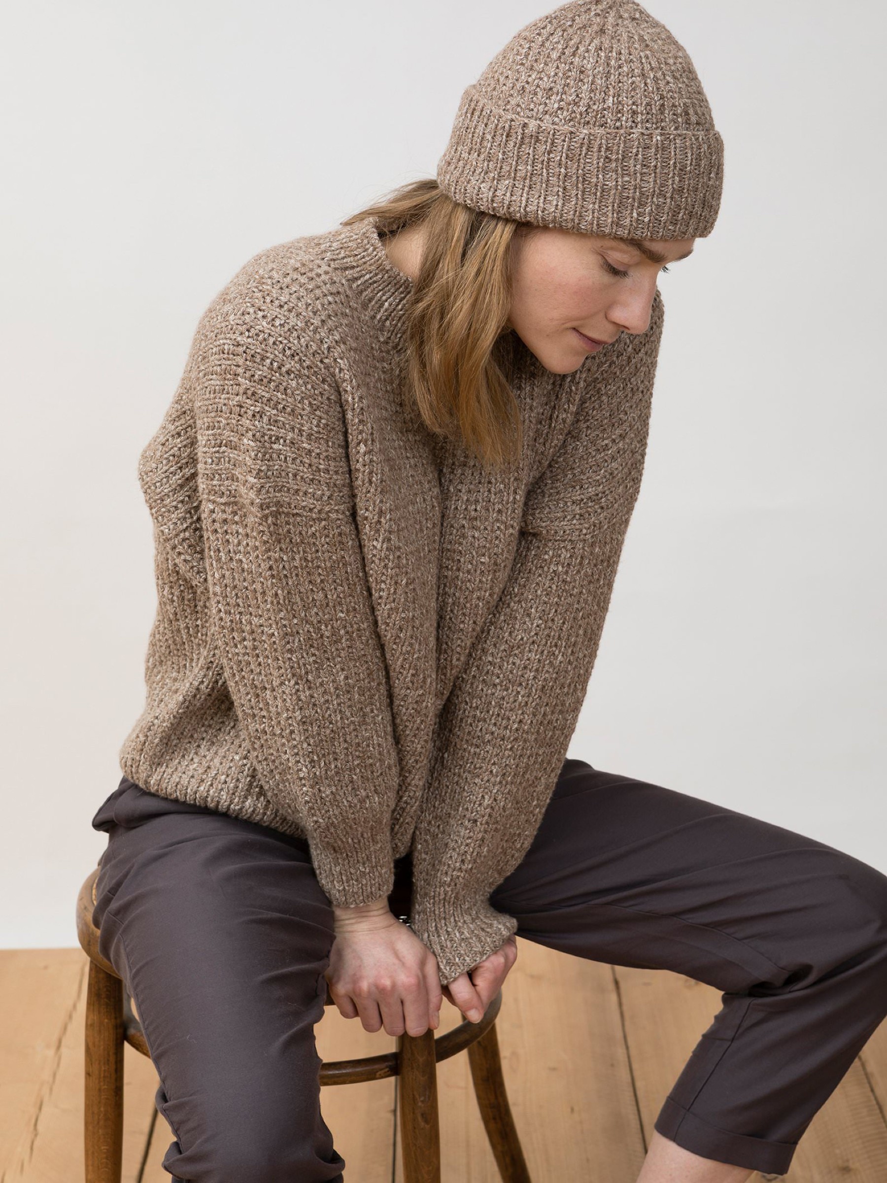 Mütze Puno Beanie mokka Jungle Folk