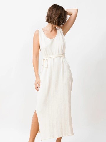 Kleid Knit Dress Frida ivory Jungle Folk