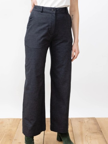 Hose Emil Flannel Trousers anthracite Jungle Folk