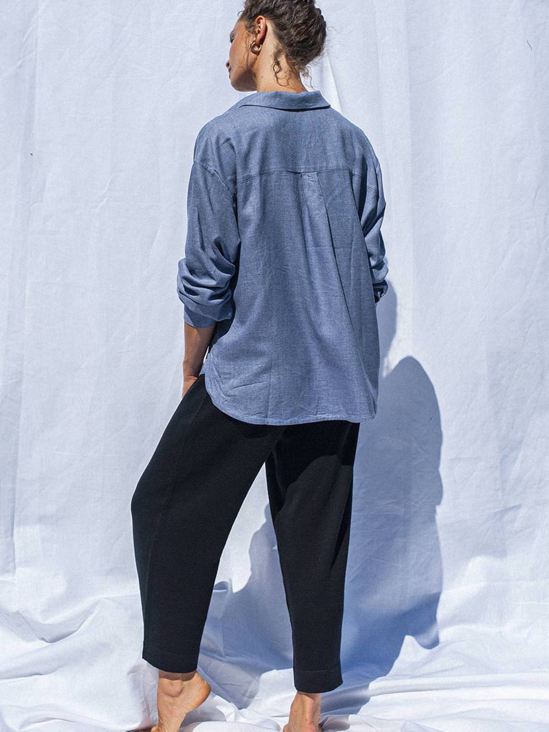 Bluse Camille Unisex Blouse heather blue Jungle Folk