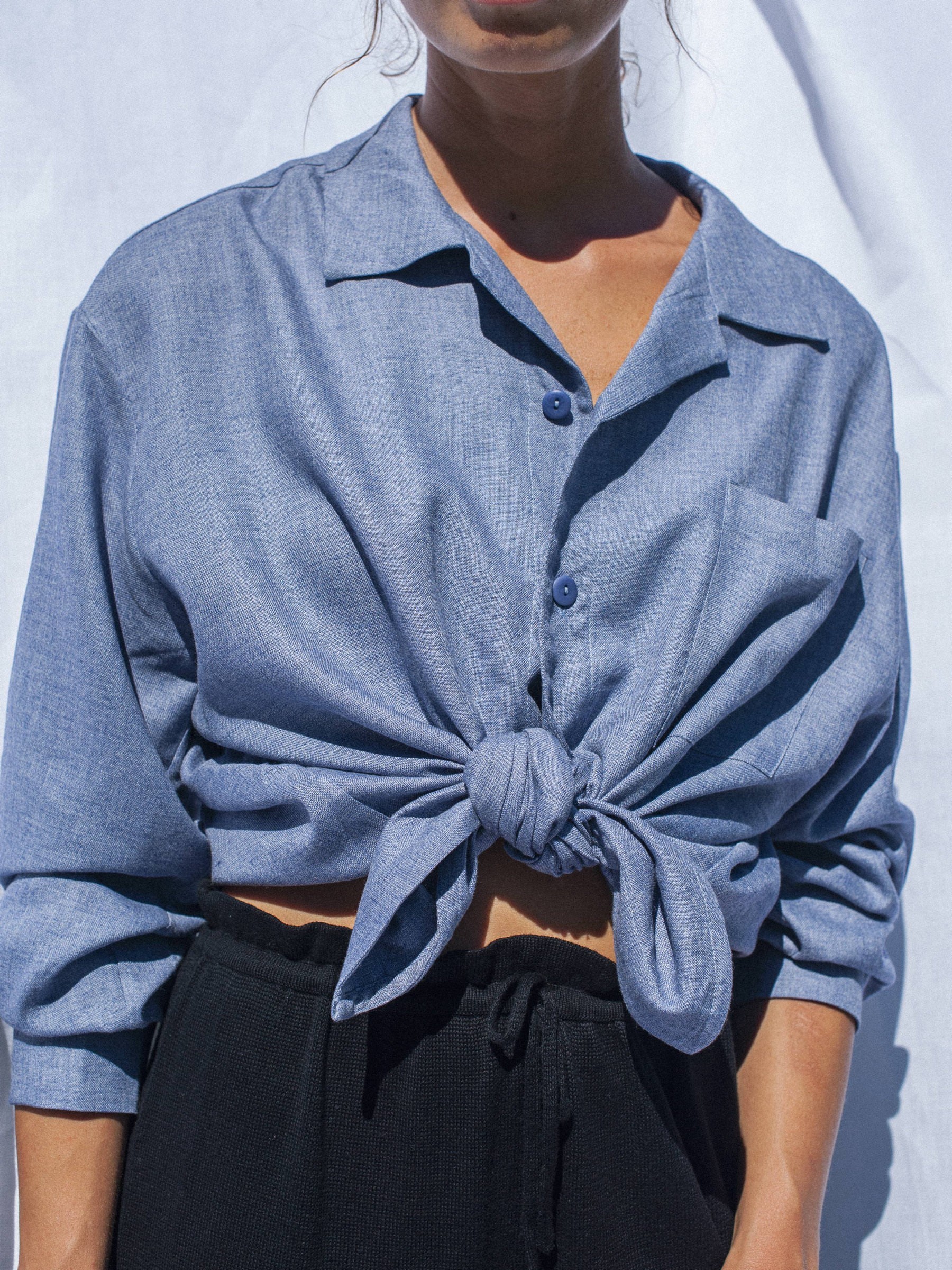 Bluse Camille Unisex Blouse heather blue Jungle Folk