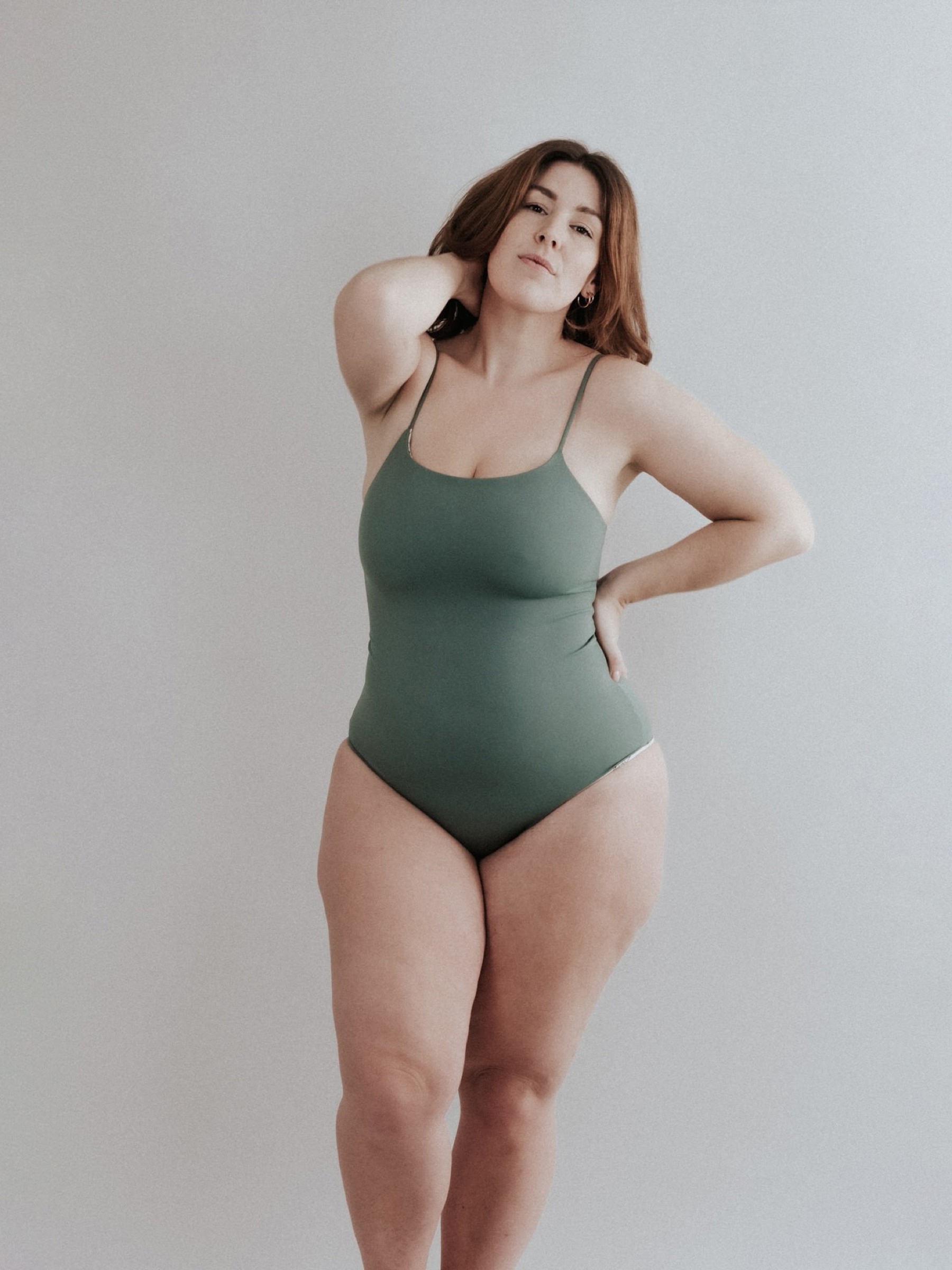 Badekleid Sala Onepiece olive forest Pura