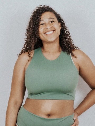 Badetop Lona Top olive forest Pura