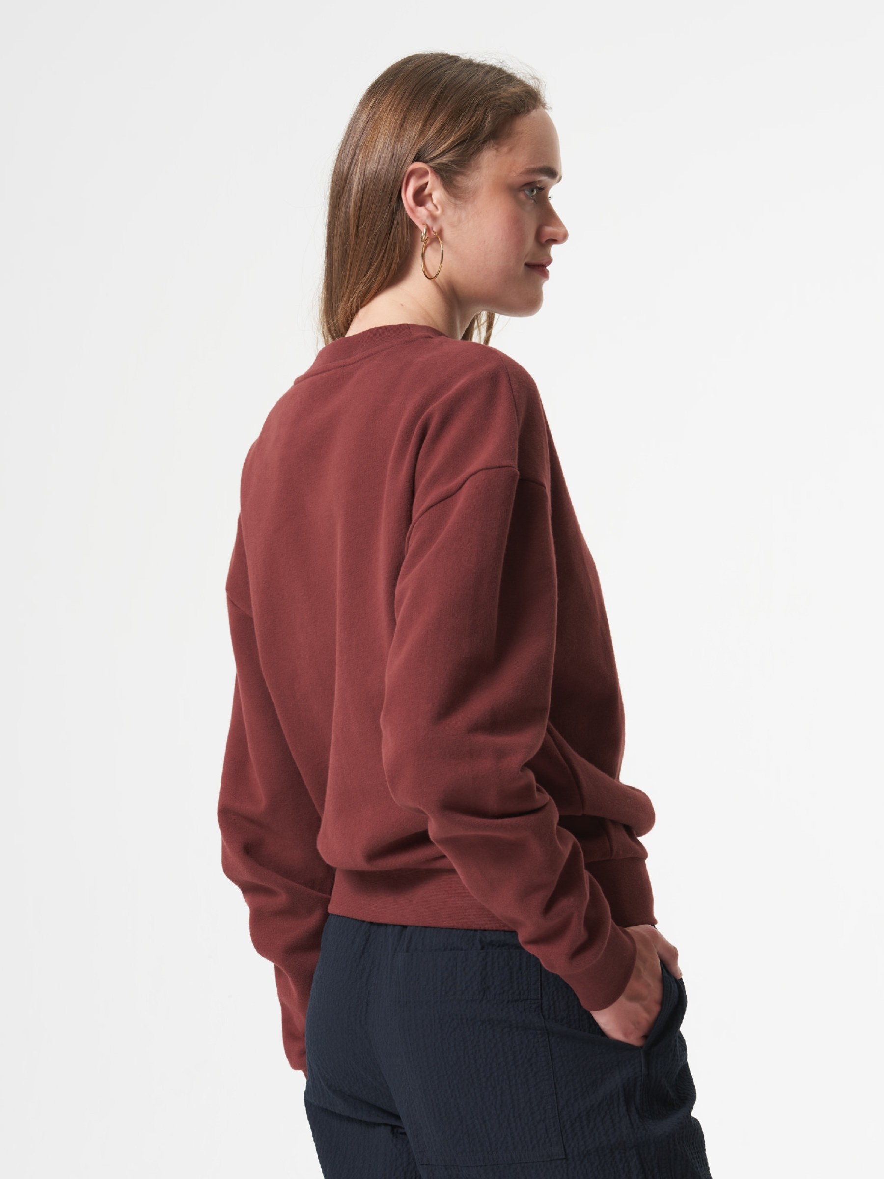 Pullover Sweatshirt Octavianus pinot red pinqponq