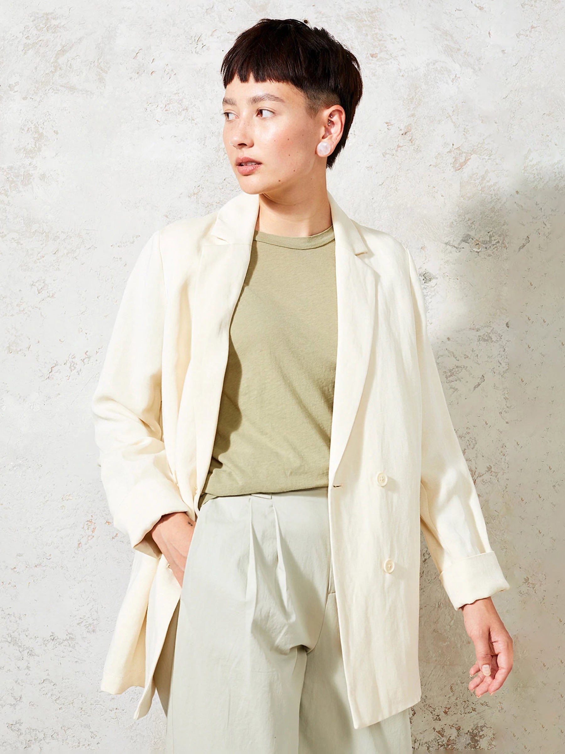 Blazer Jacket Sheean almond LangerChen