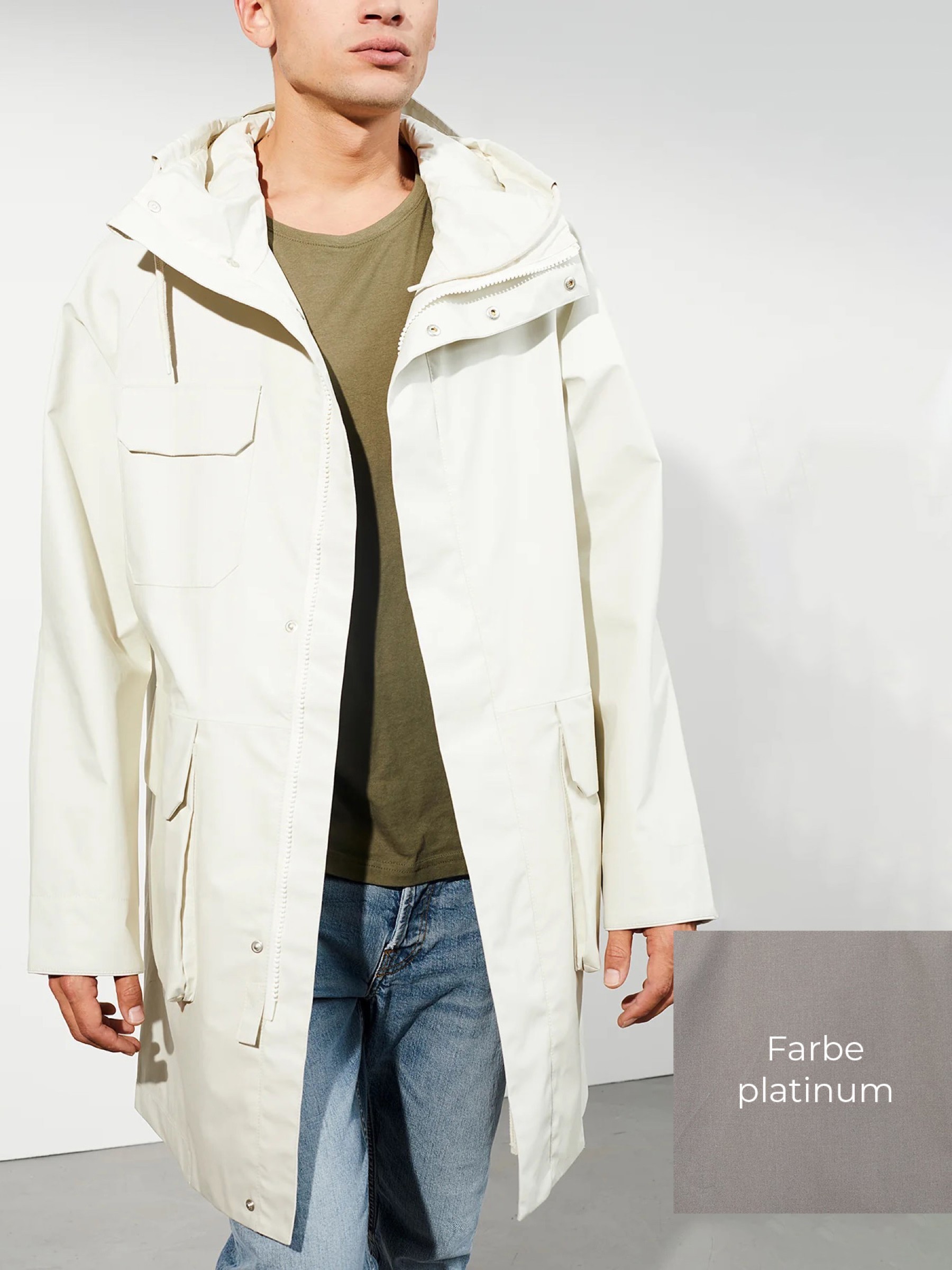 Regenjacke Parka Feltham Summer platinum LangerChen