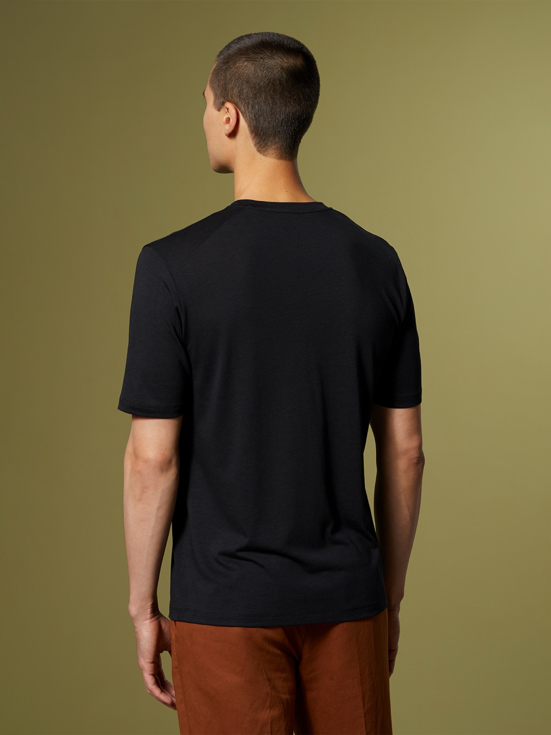 T-Shirt Iconic Merino Tencel black FUNKTION SCHNITT