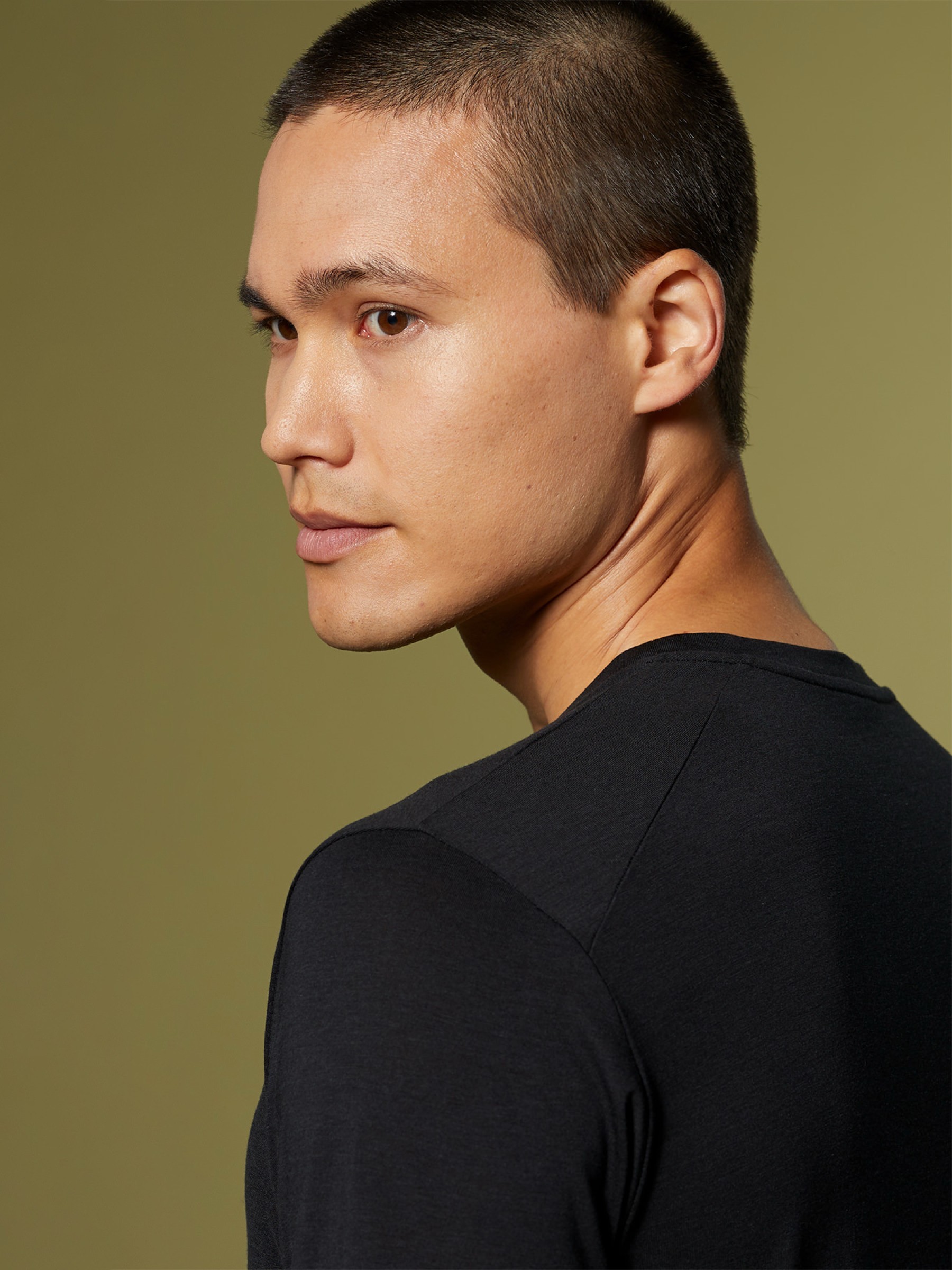 T-Shirt Iconic Merino Tencel black FUNKTION SCHNITT