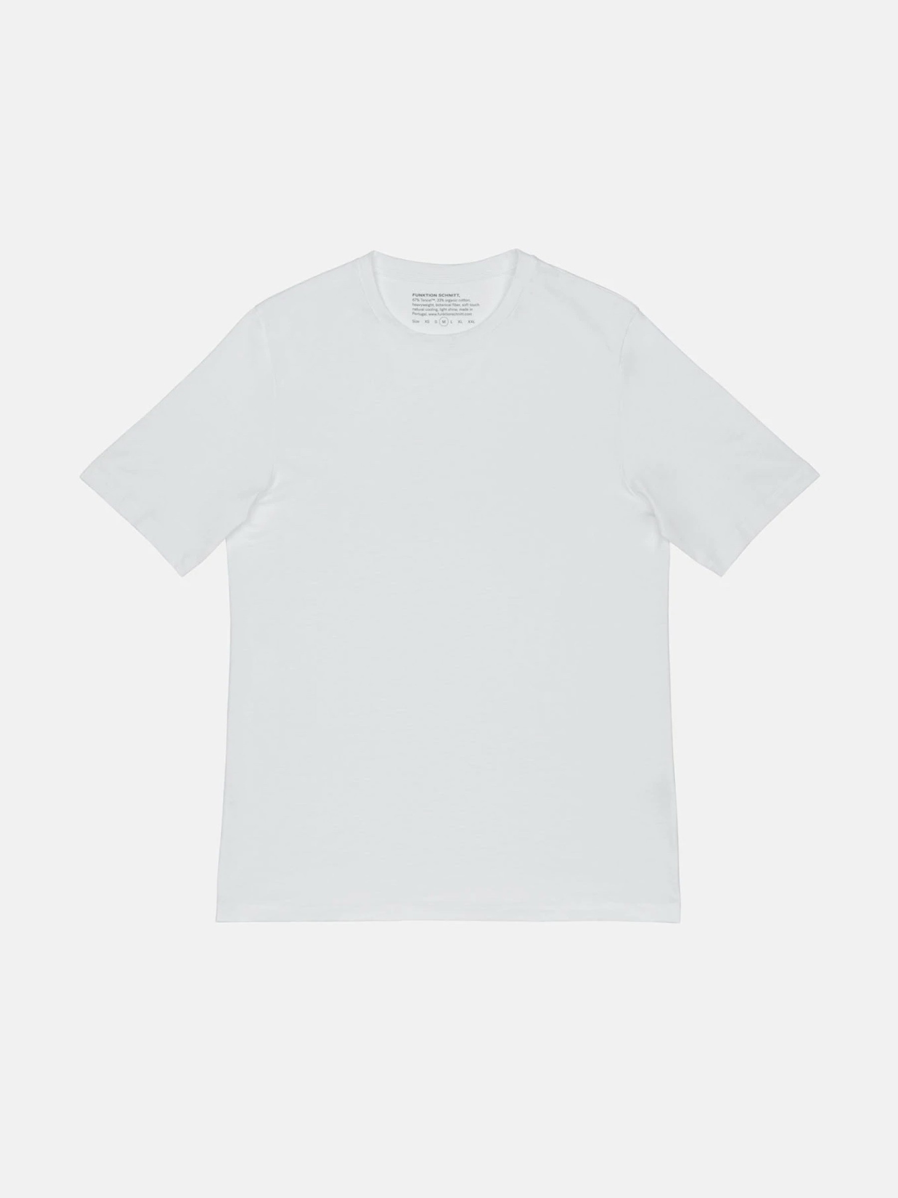 T-Shirt Iconic Tencel white FUNKTION SCHNITT