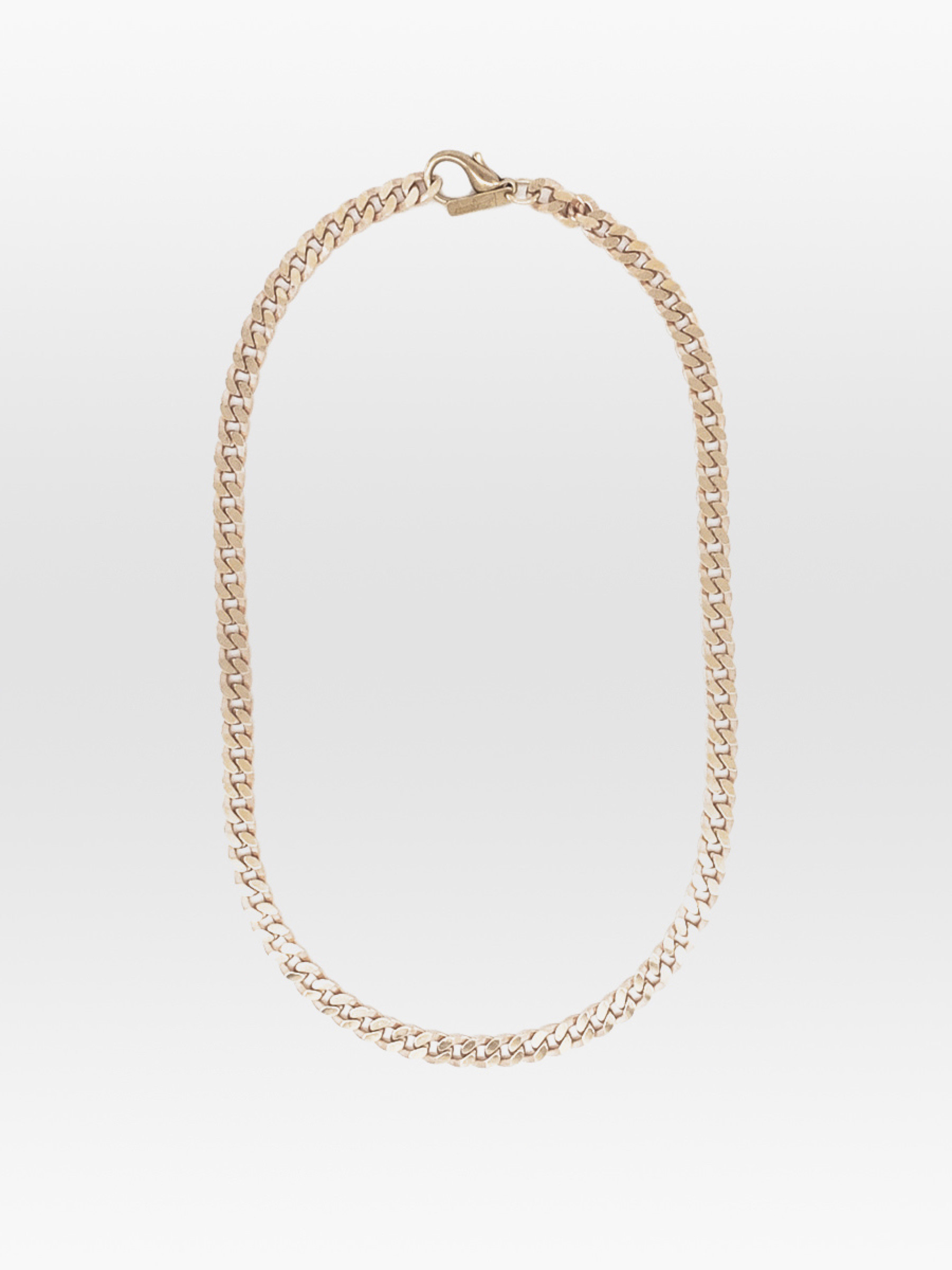 Schmuck Breite Flache Kette messing Fremdformat