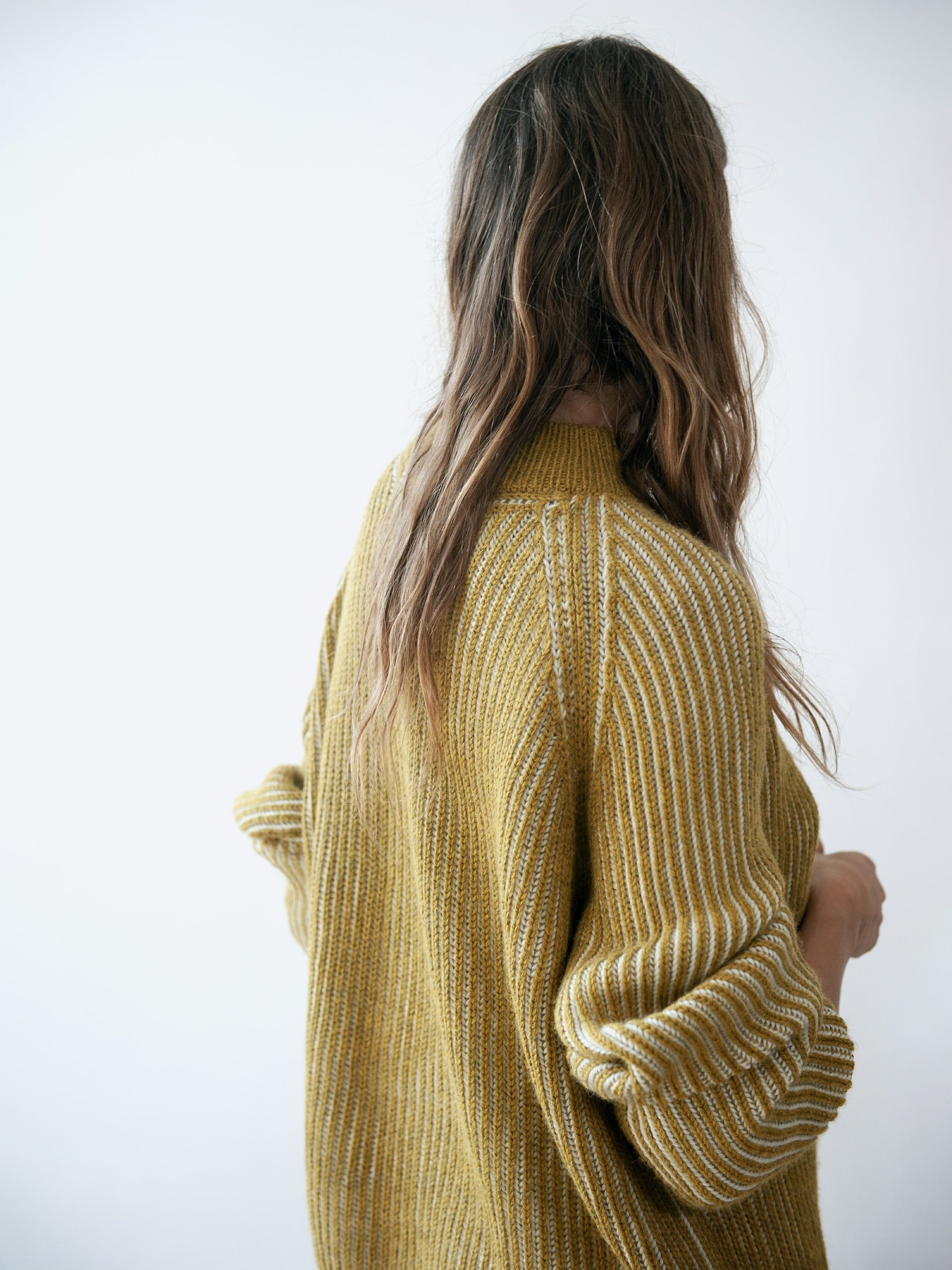 Pullover Brooke Sweater moss green-ecru Jungle Folk