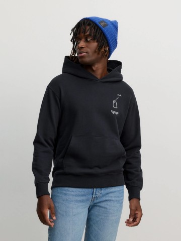 Kapuzenpullover Hoodie Olive Geisterfahrer:in black Recolution