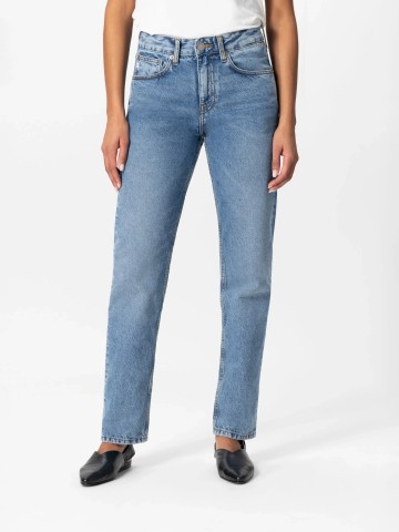 Jeanshose Go Mid Straight stone vintage Mud Jeans