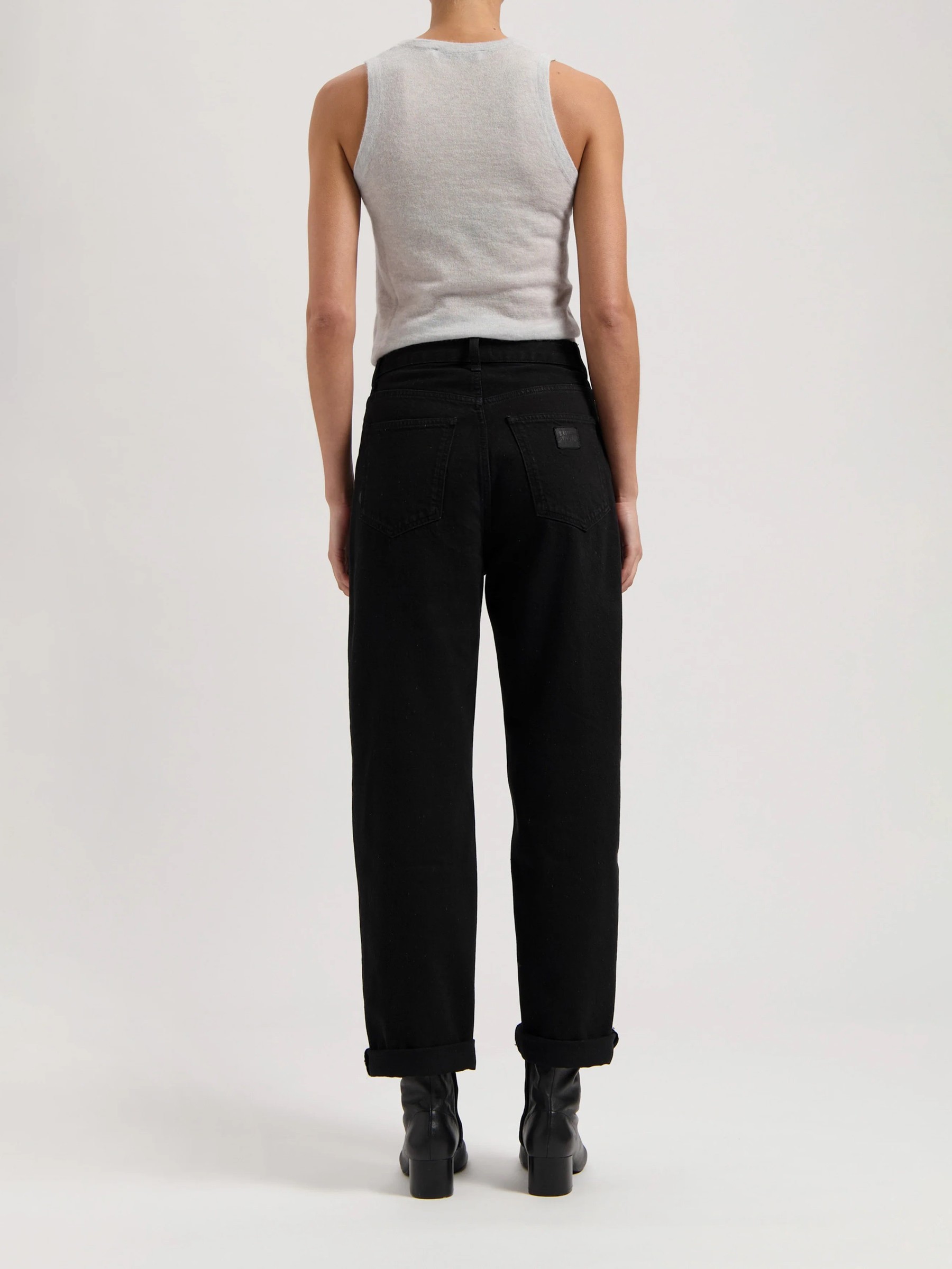 Jeanshose Brooke High Barrel nero nero Mud Jeans