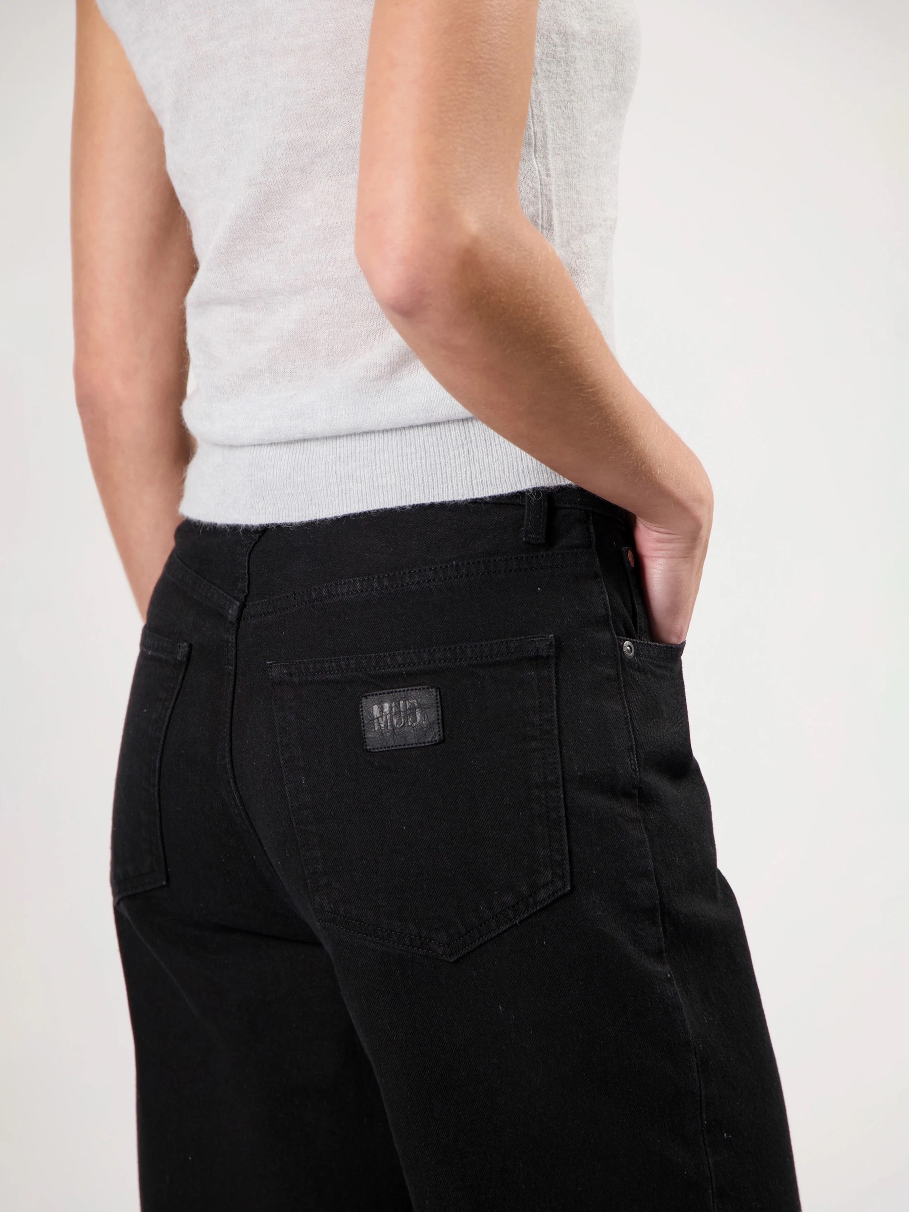 Jeanshose Brooke High Barrel nero nero Mud Jeans