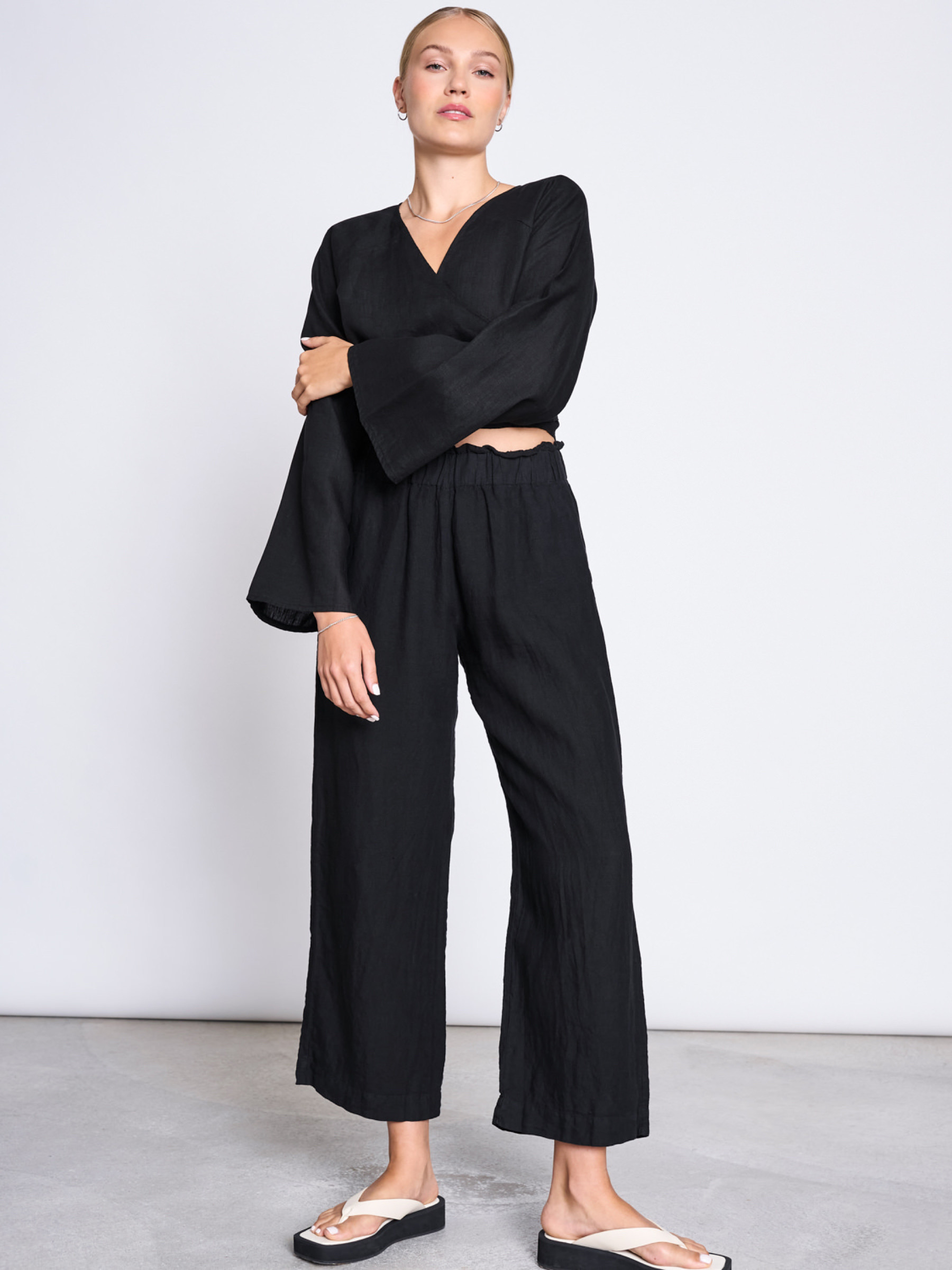 Bluse Wrap Blouse Rora black Jan 'n June