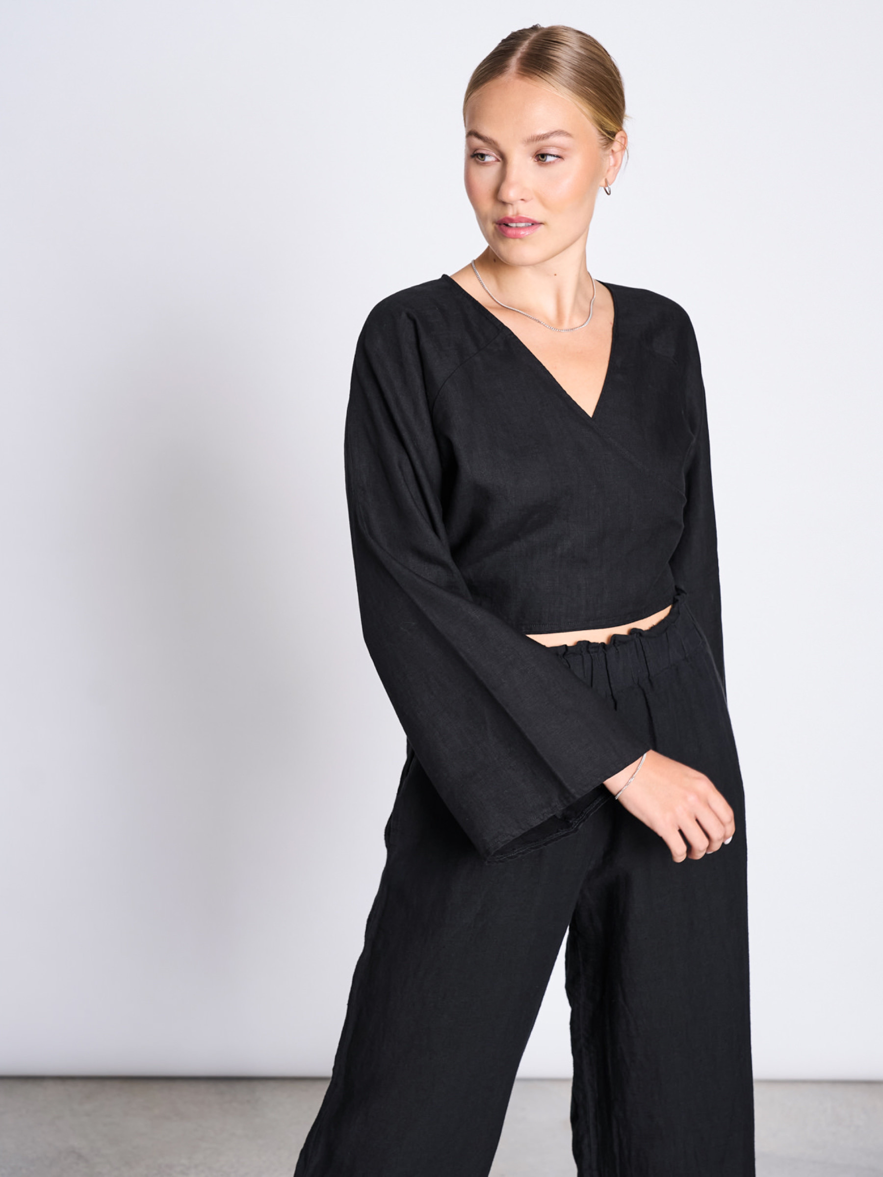 Bluse Wrap Blouse Rora black Jan 'n June