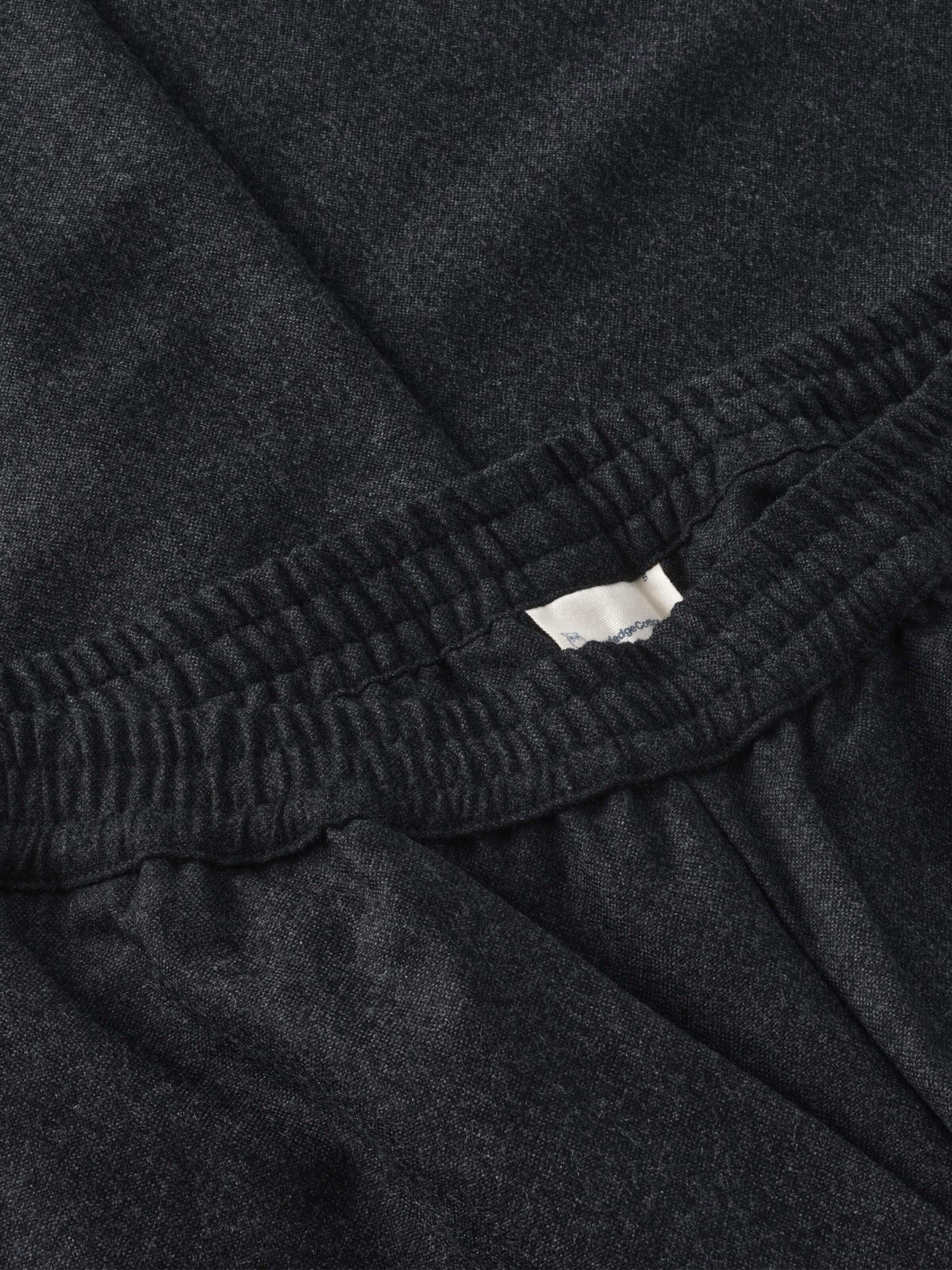 Hose Wool Posey Slack dark grey melange Knowledge Cotton Apparel