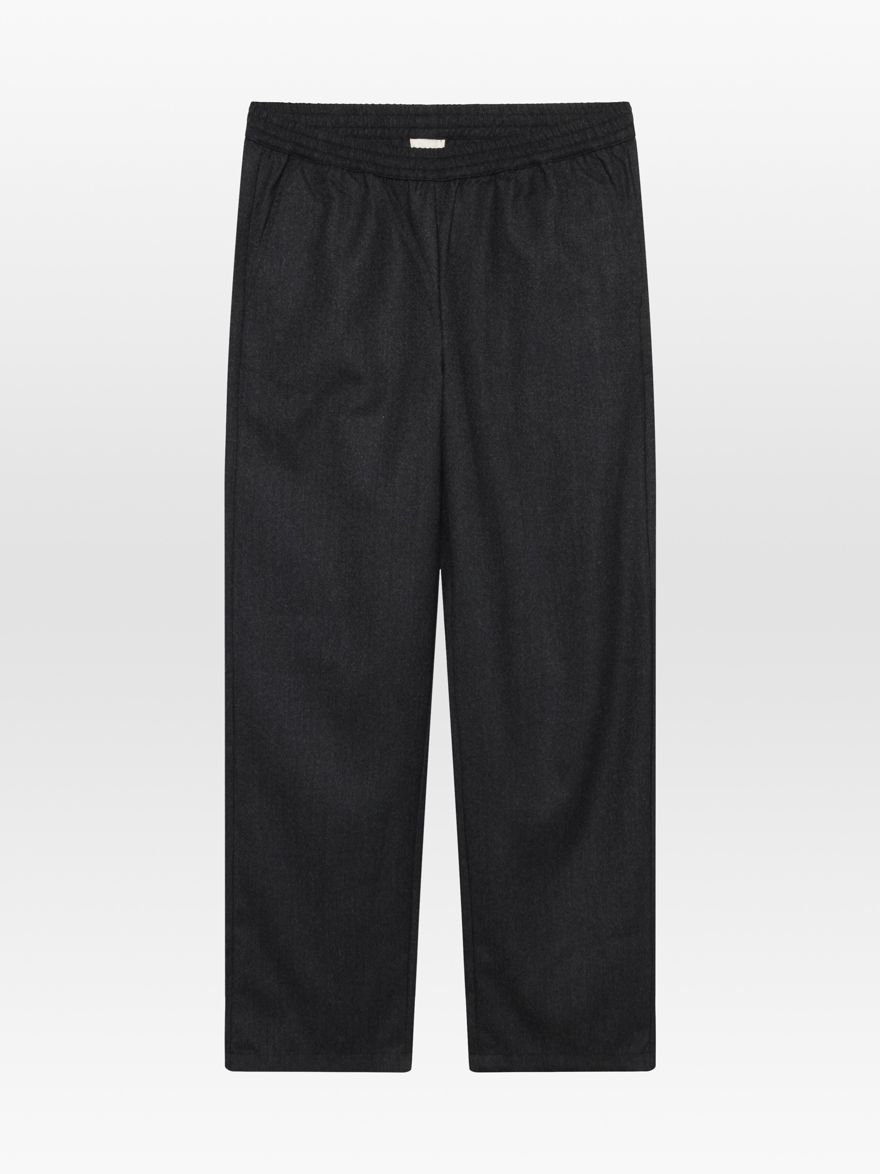 Hose Wool Posey Slack dark grey melange Knowledge Cotton Apparel