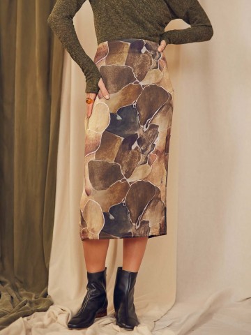 Rock Pencil Skirt print Cossac