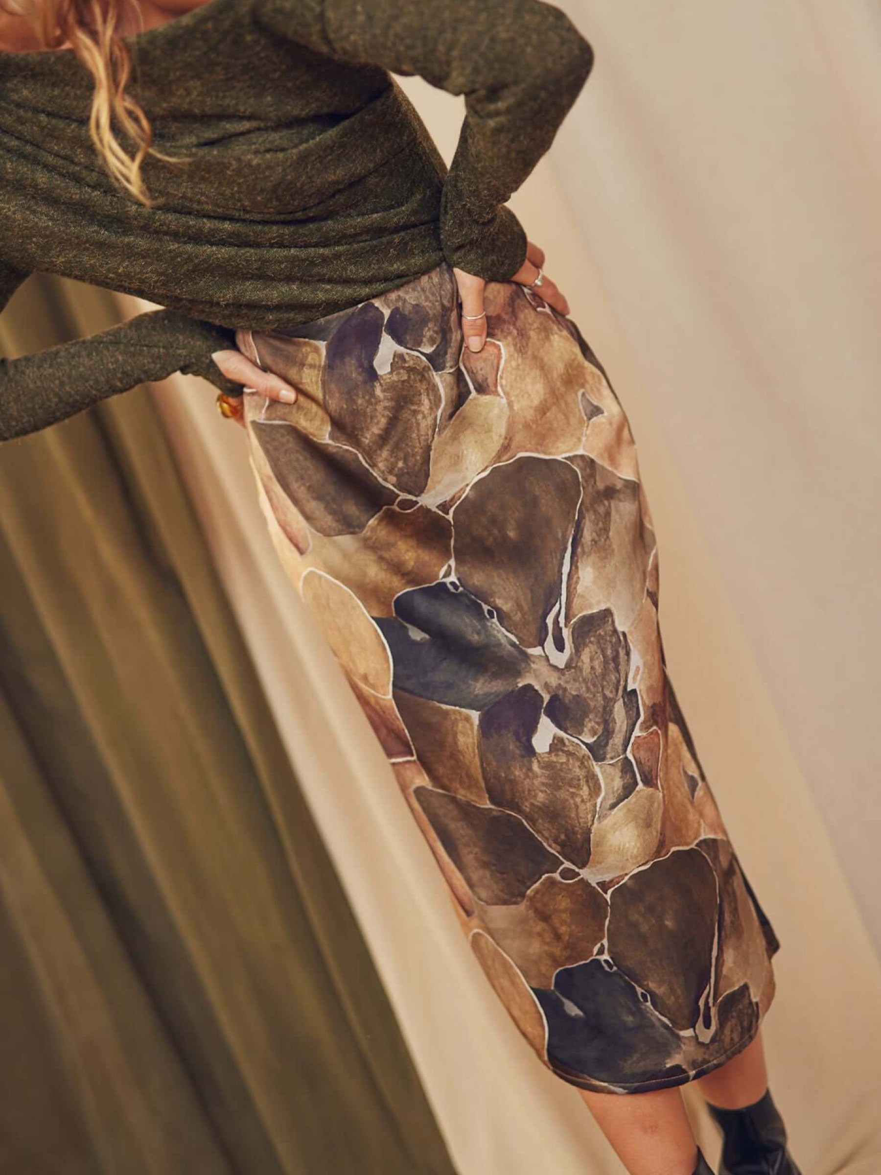 Rock Pencil Skirt print Cossac