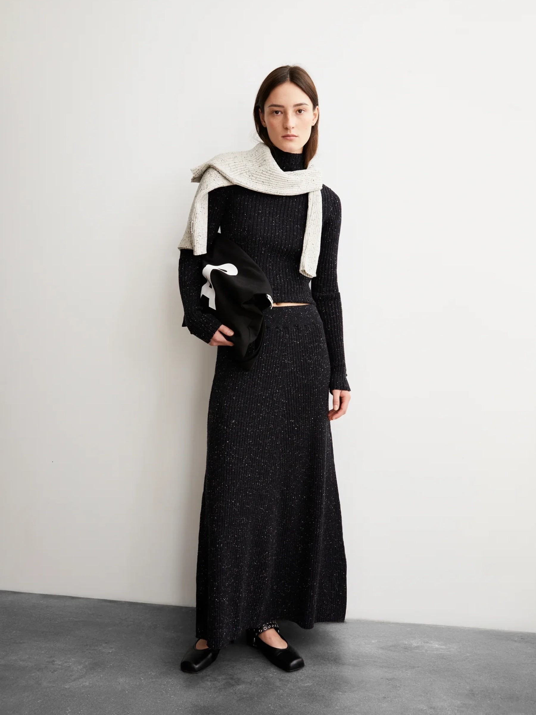 Rock Hanaa Tweed black-oatmilk Armedangels