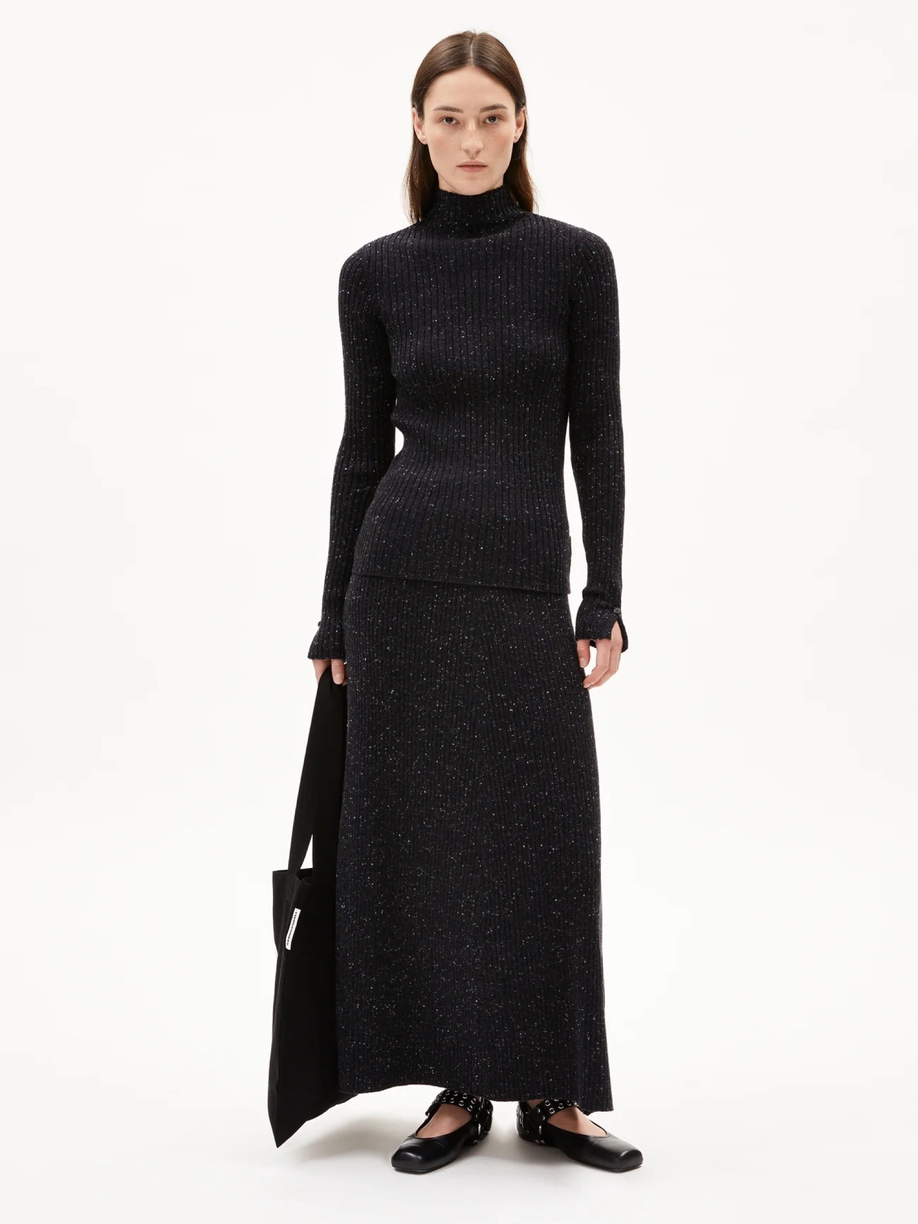 Rock Hanaa Tweed black-oatmilk Armedangels