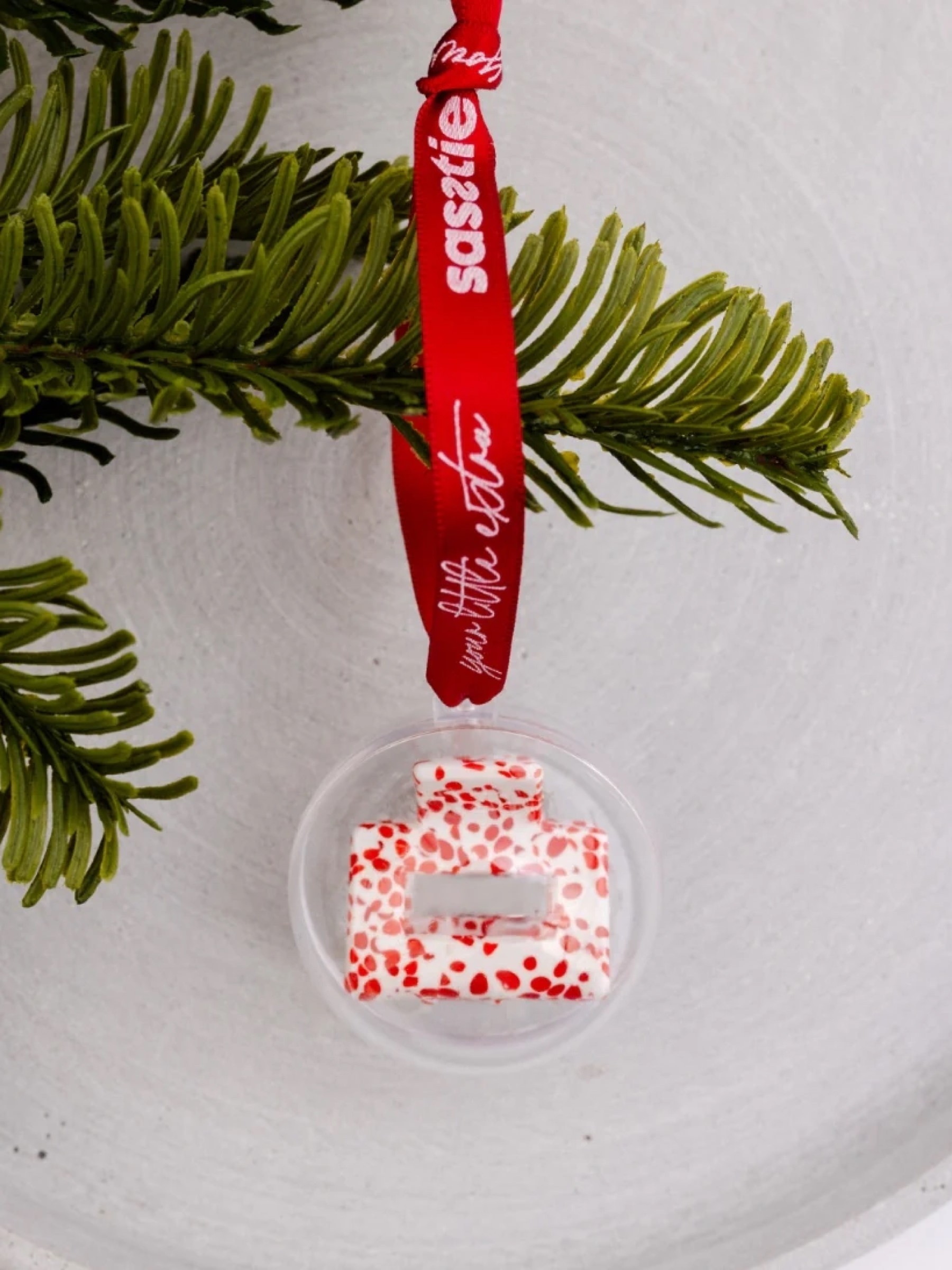 Haarklammer Christmas Lib cherry dott sasstie