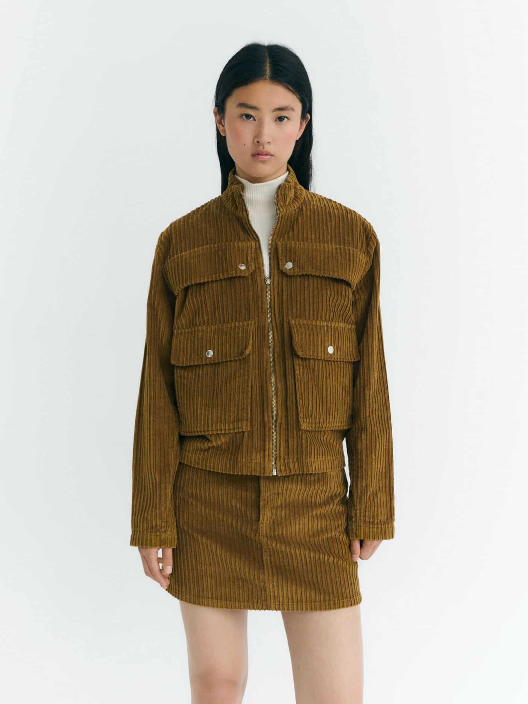 Kordjacke Celia Jacket light oak corduroy Thinking Mu