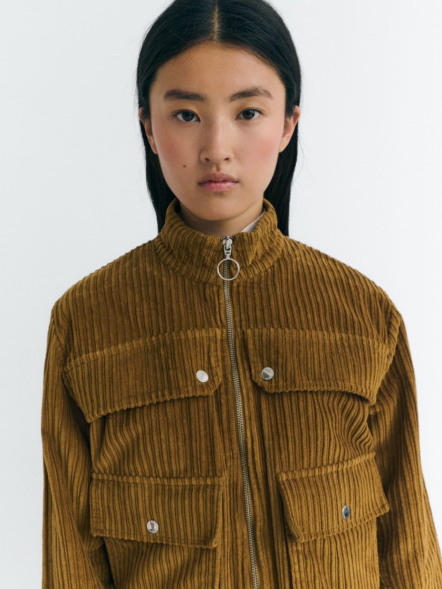 Kordjacke Celia Jacket light oak corduroy Thinking Mu