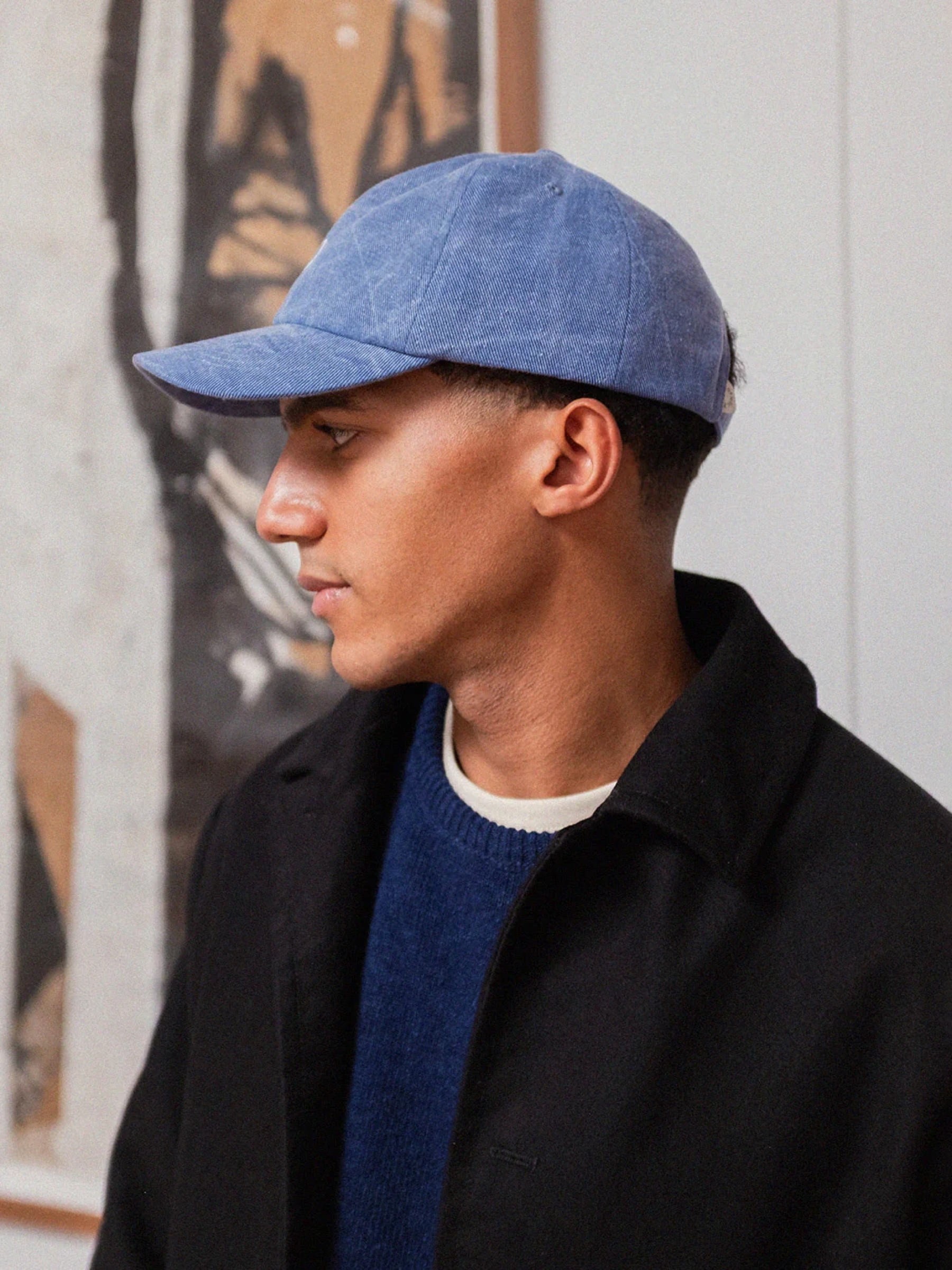 Mütze Affection Cap washed denim Rotholz