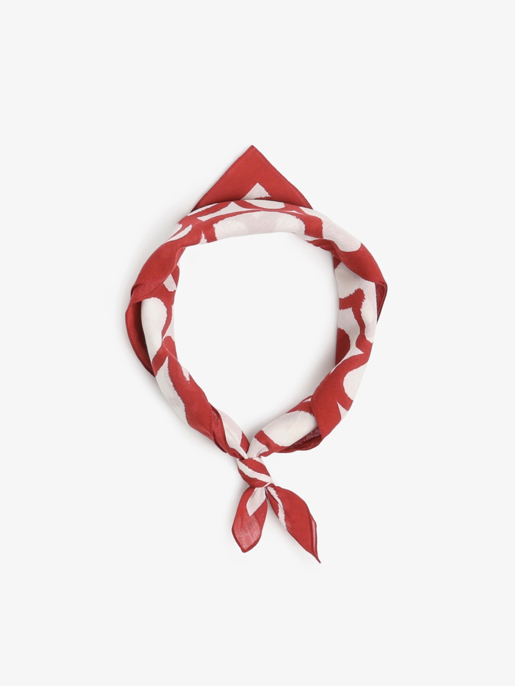 Tuch Bandana red hearts Rotholz