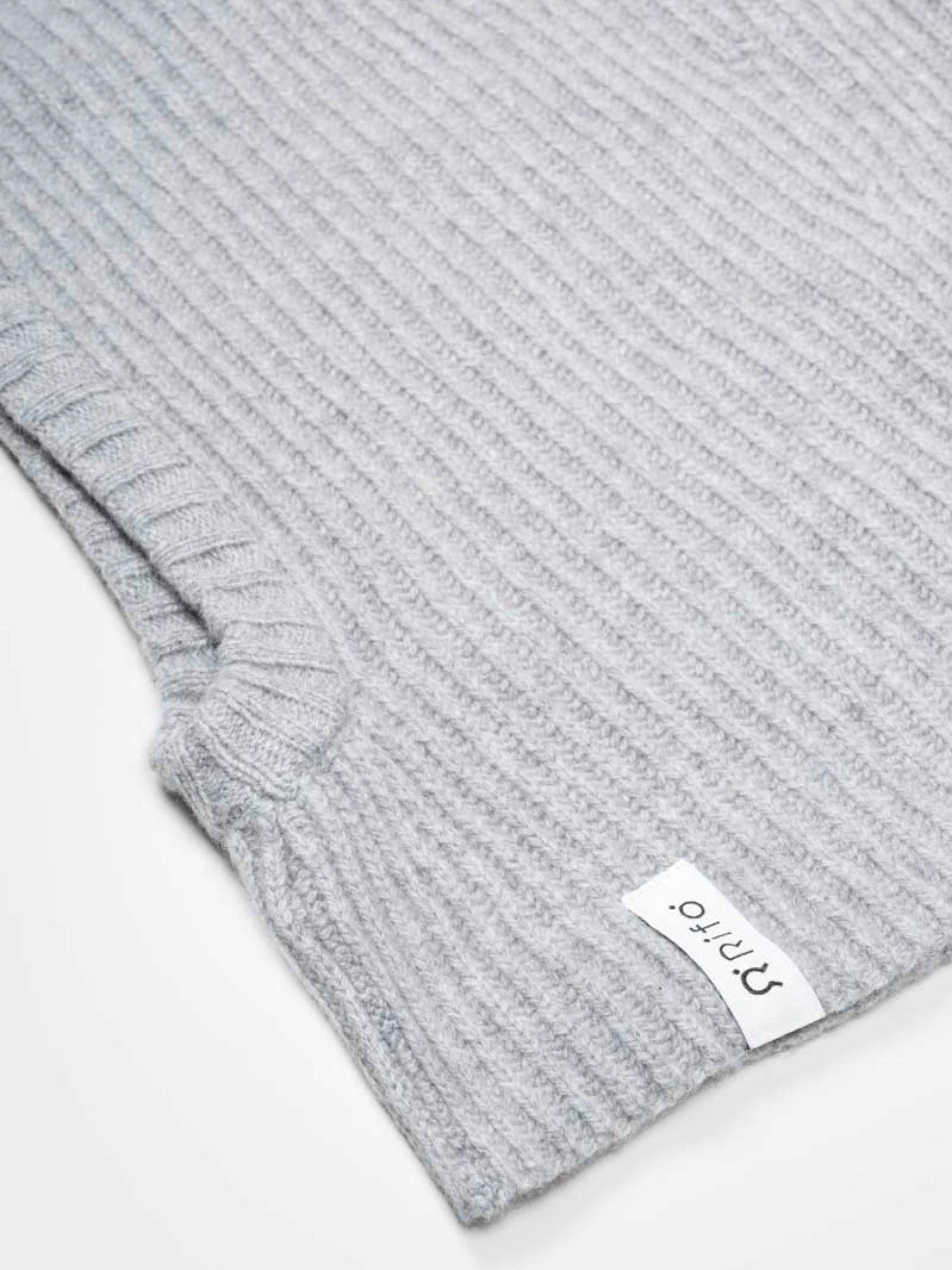 Mütze Marika Unisex Recycled Cashmere Balaclava grey calce Rifo