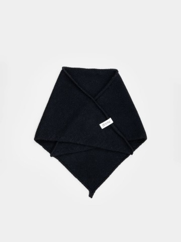Halstuch Masha Unisex Recycled Cashmere Bandana black ardesia Rifo