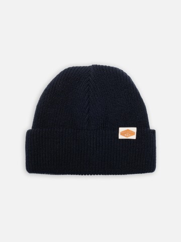 Mütze Cotton Beanie Ribbed blueberry Nudie Jeans