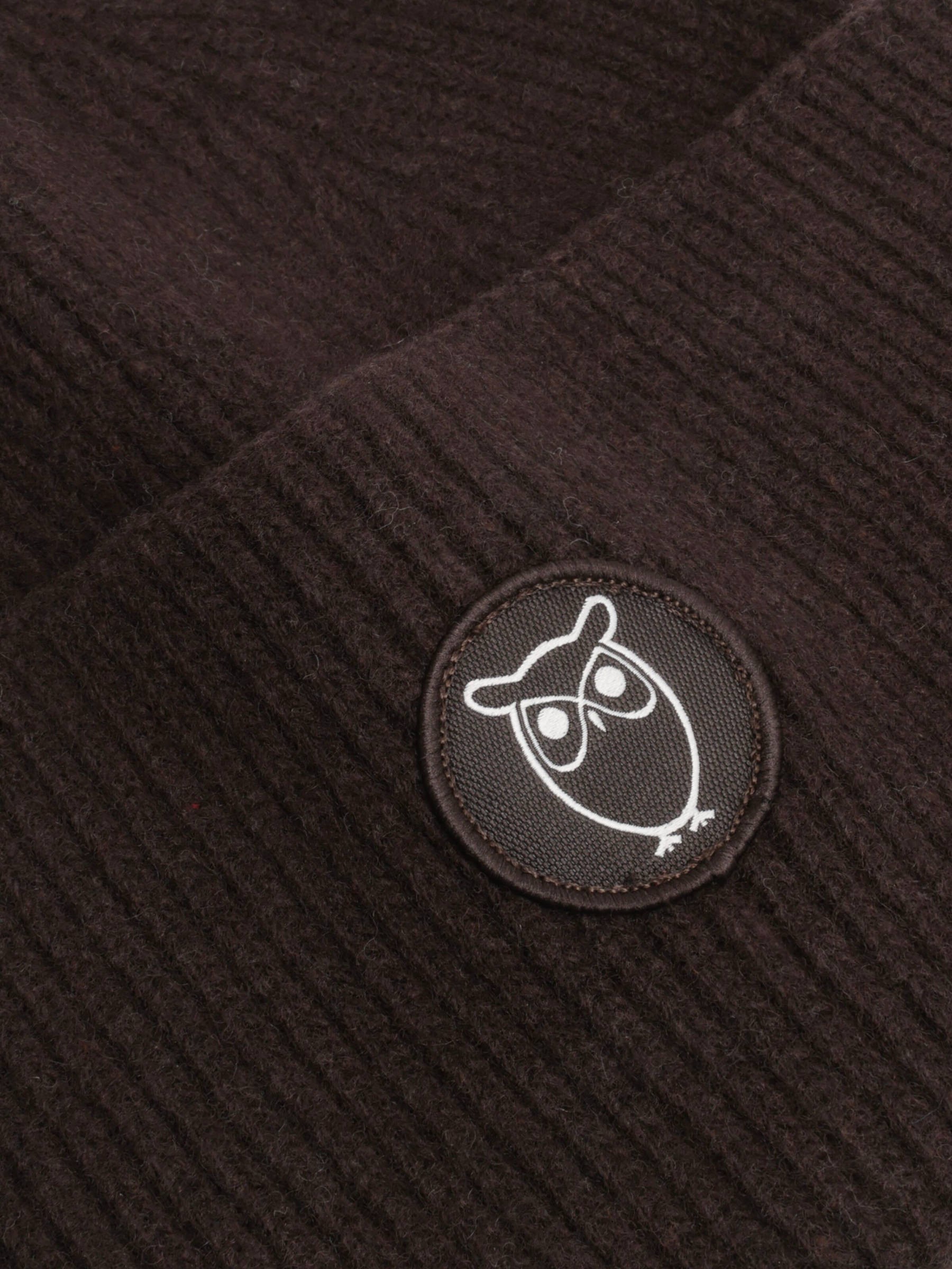 Mütze Wool Beanie chocolate torte Knowledge Cotton Apparel
