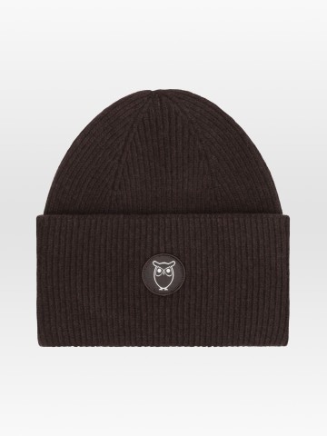 Mütze Wool Beanie chocolate torte Knowledge Cotton Apparel